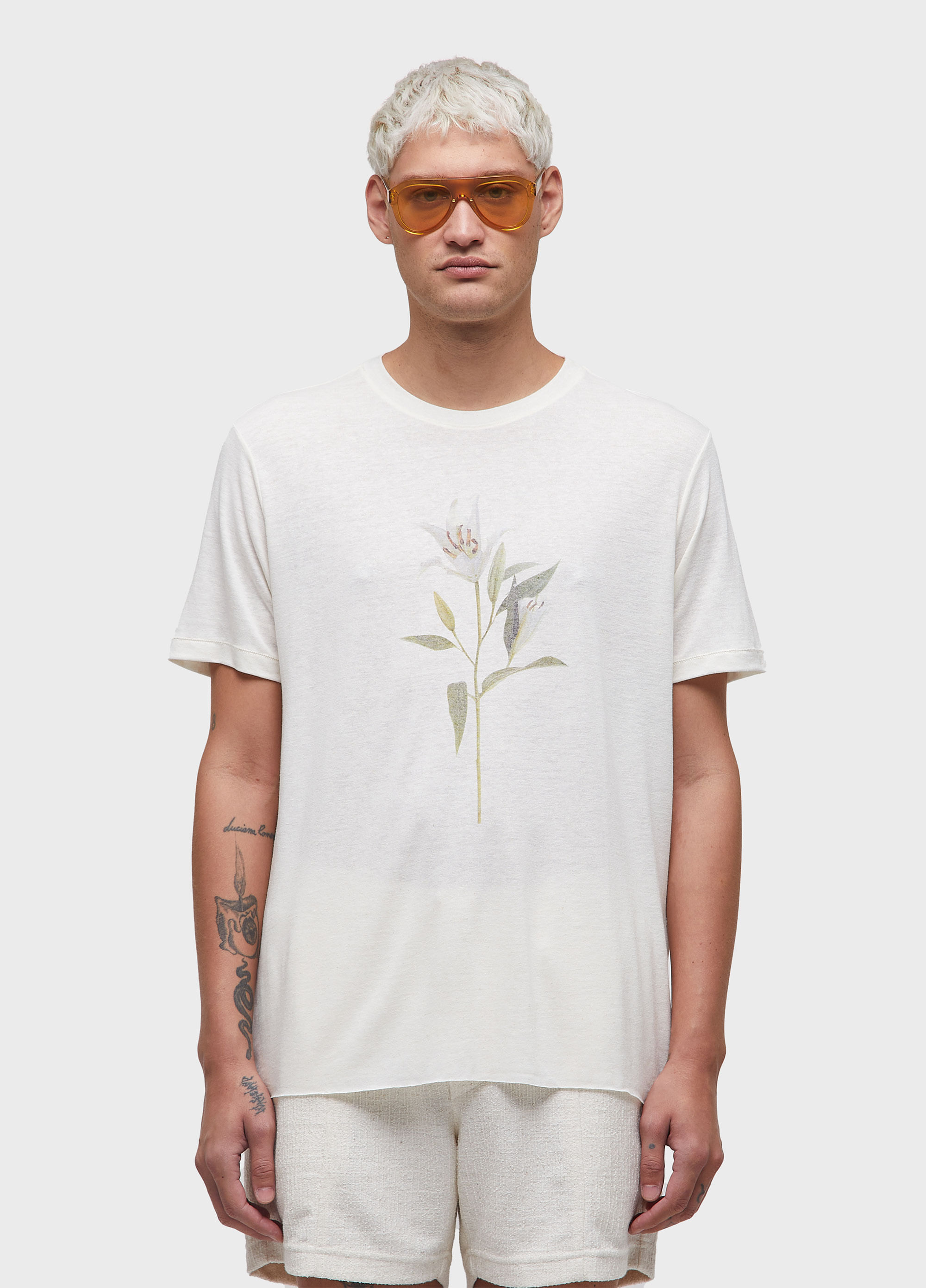 T-shirt light linen lirio