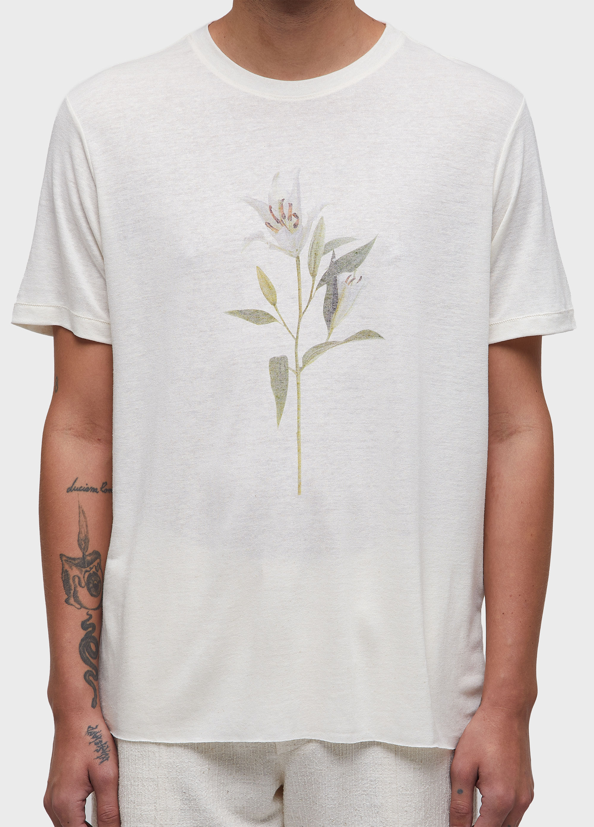 T-shirt light linen lirio