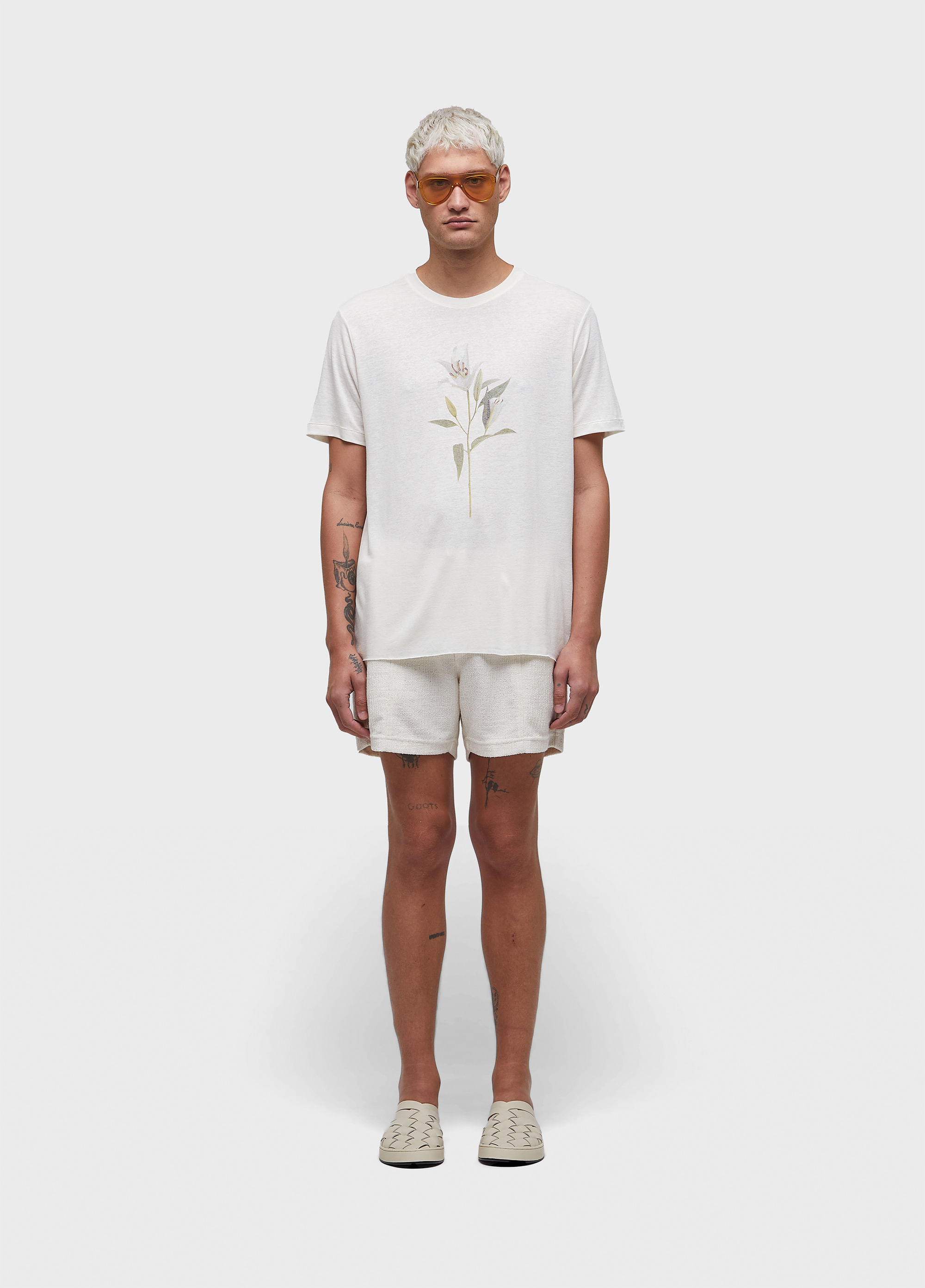 T-shirt light linen lirio