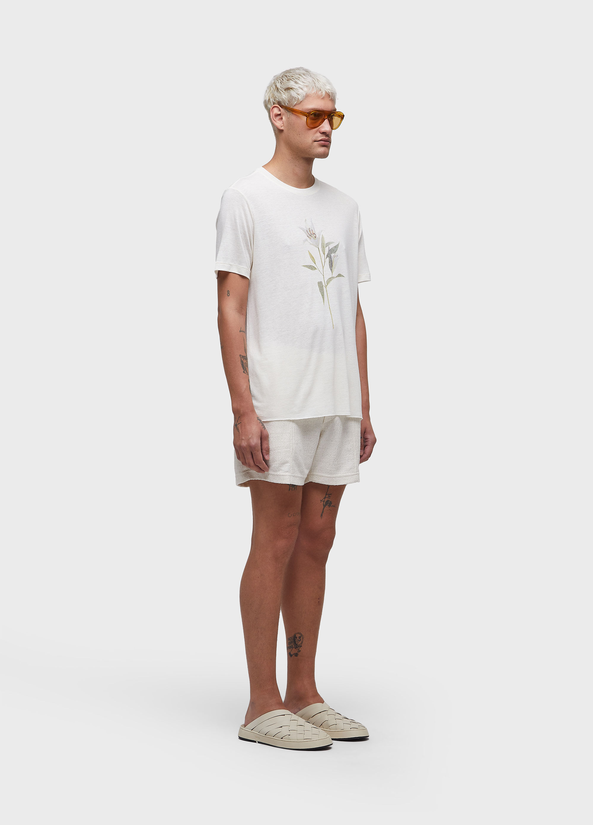 T-shirt light linen lirio