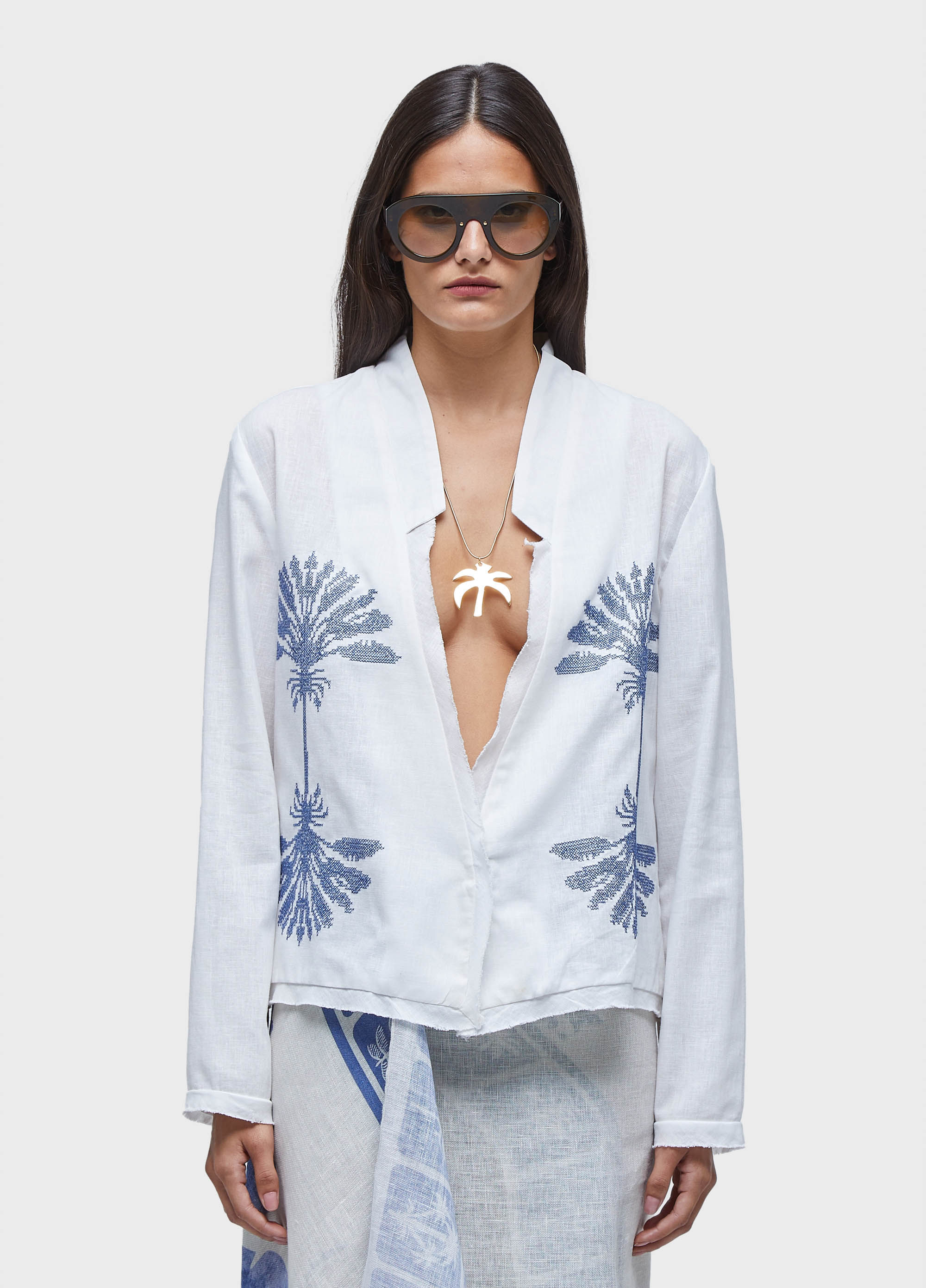 Blazer azulejo bordado