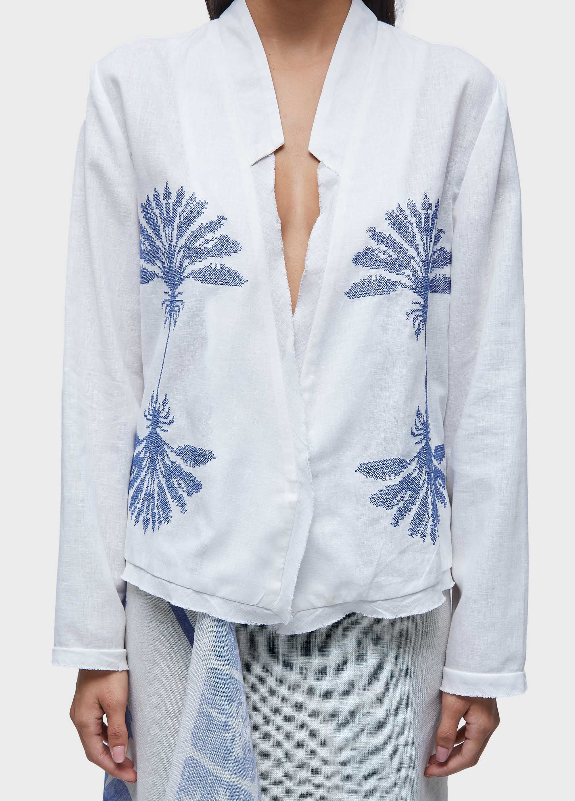 Blazer azulejo bordado