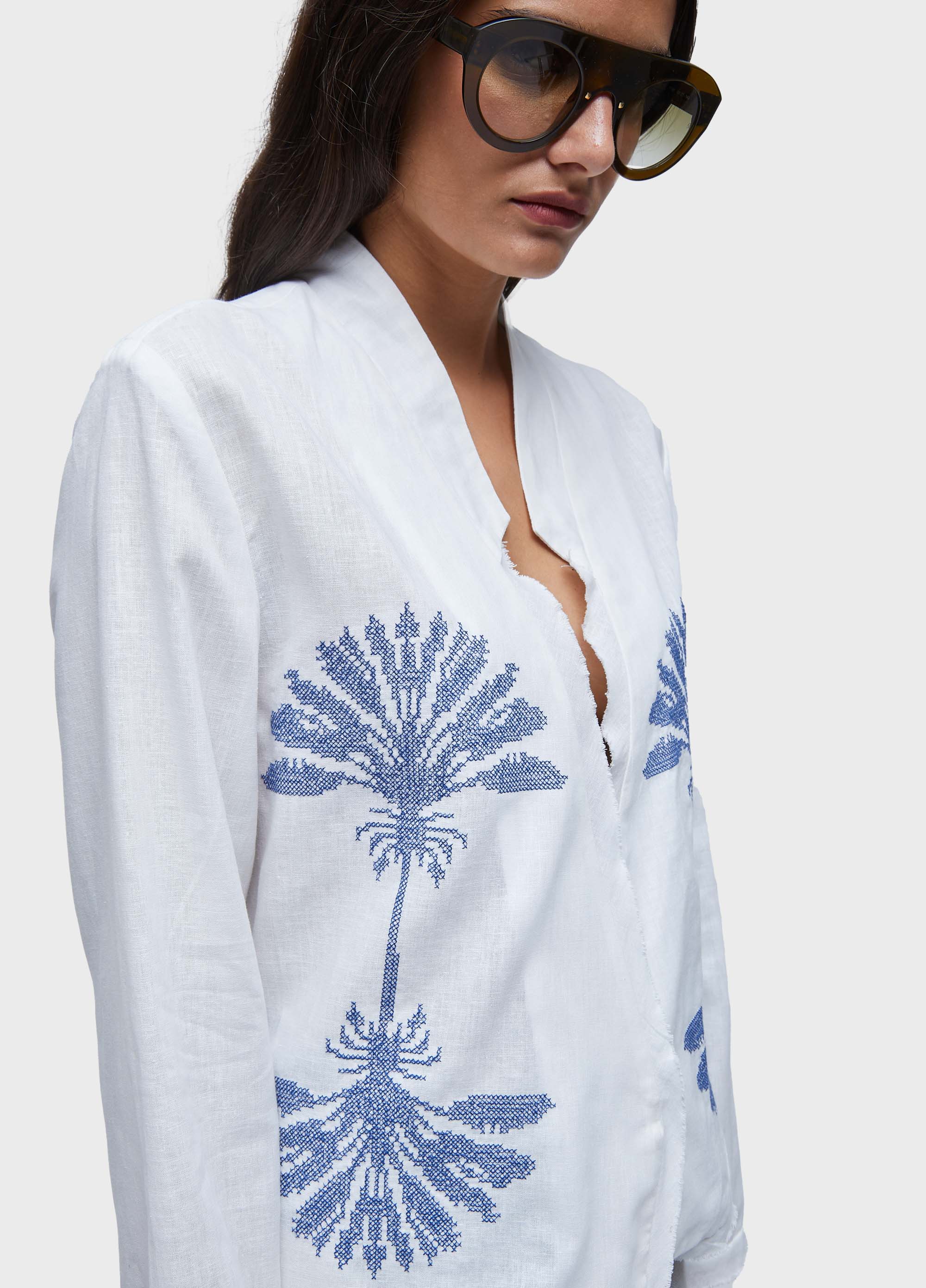 Blazer azulejo bordado