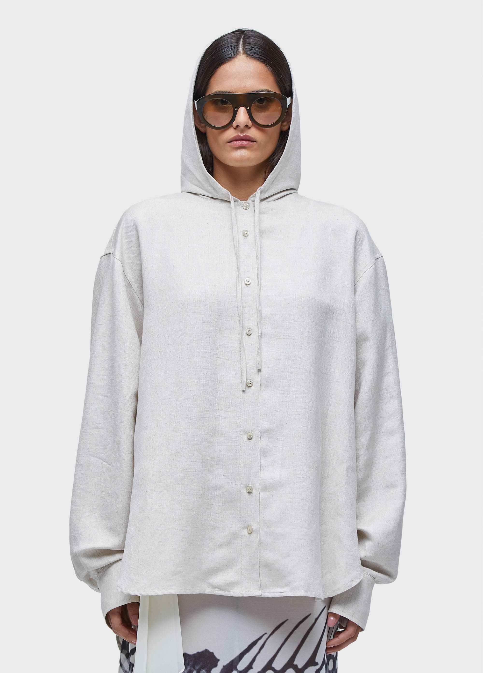 Camisa capuz linen