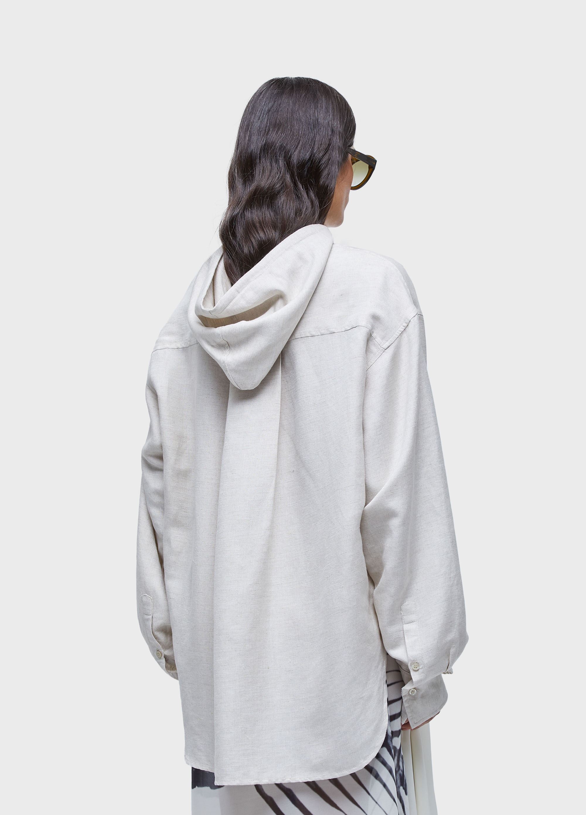 Camisa capuz linen