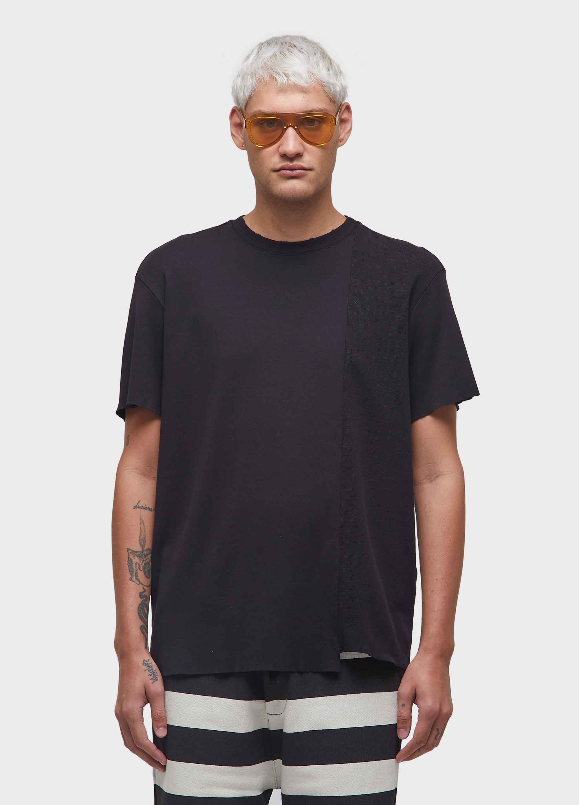 T-shirt MIX assimetrica