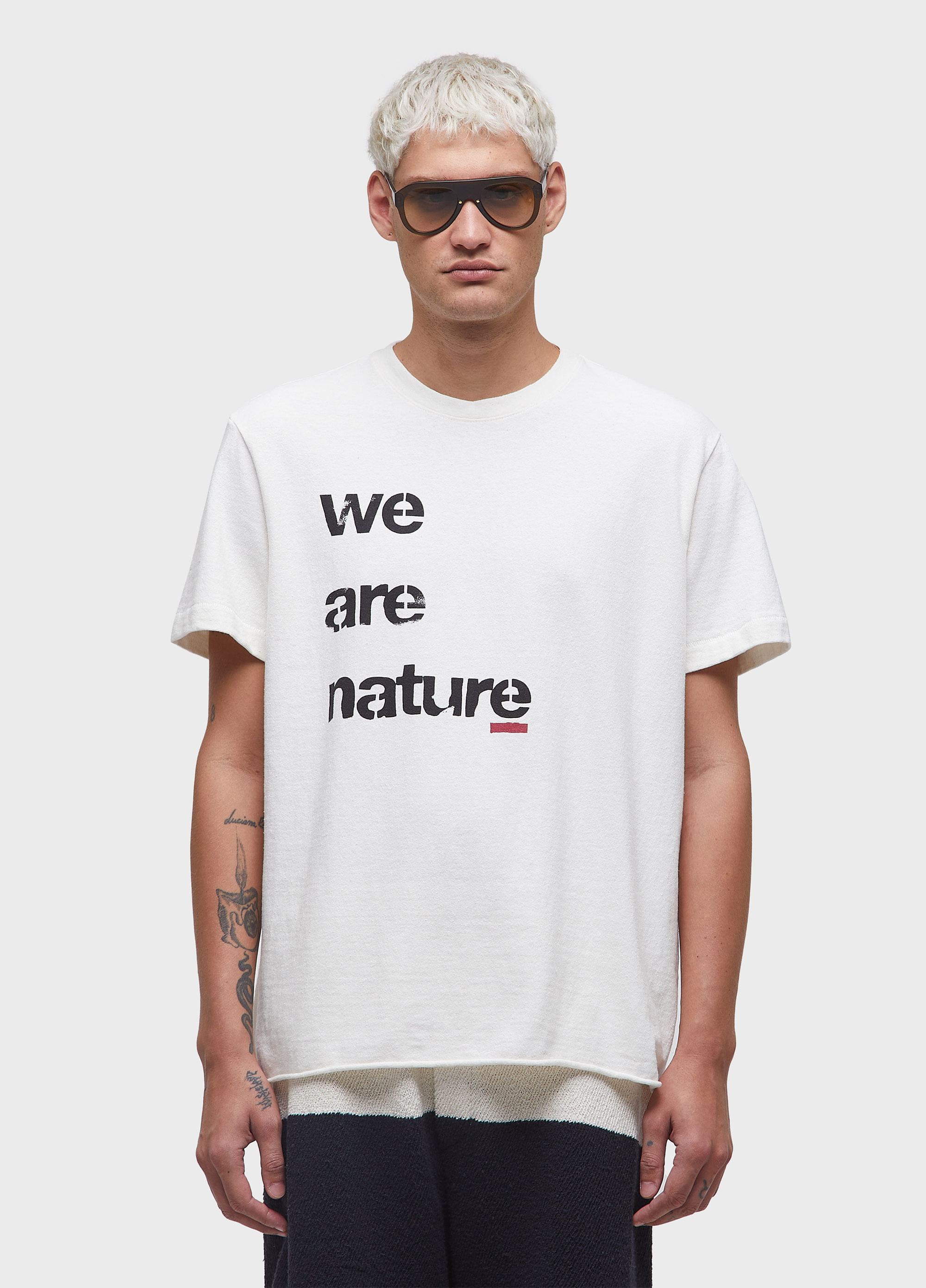 T-shirt we are nature poster