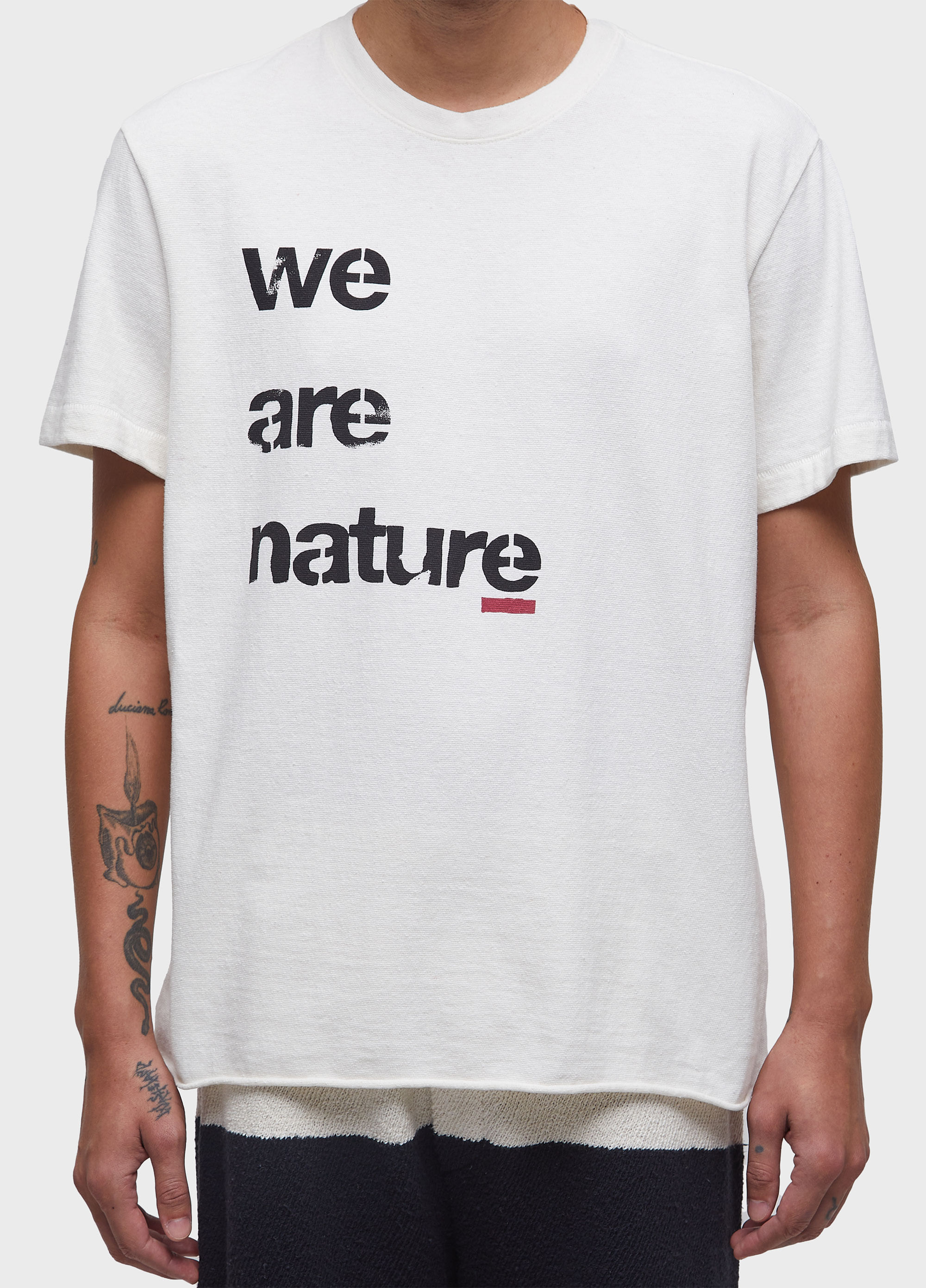 T-shirt we are nature poster