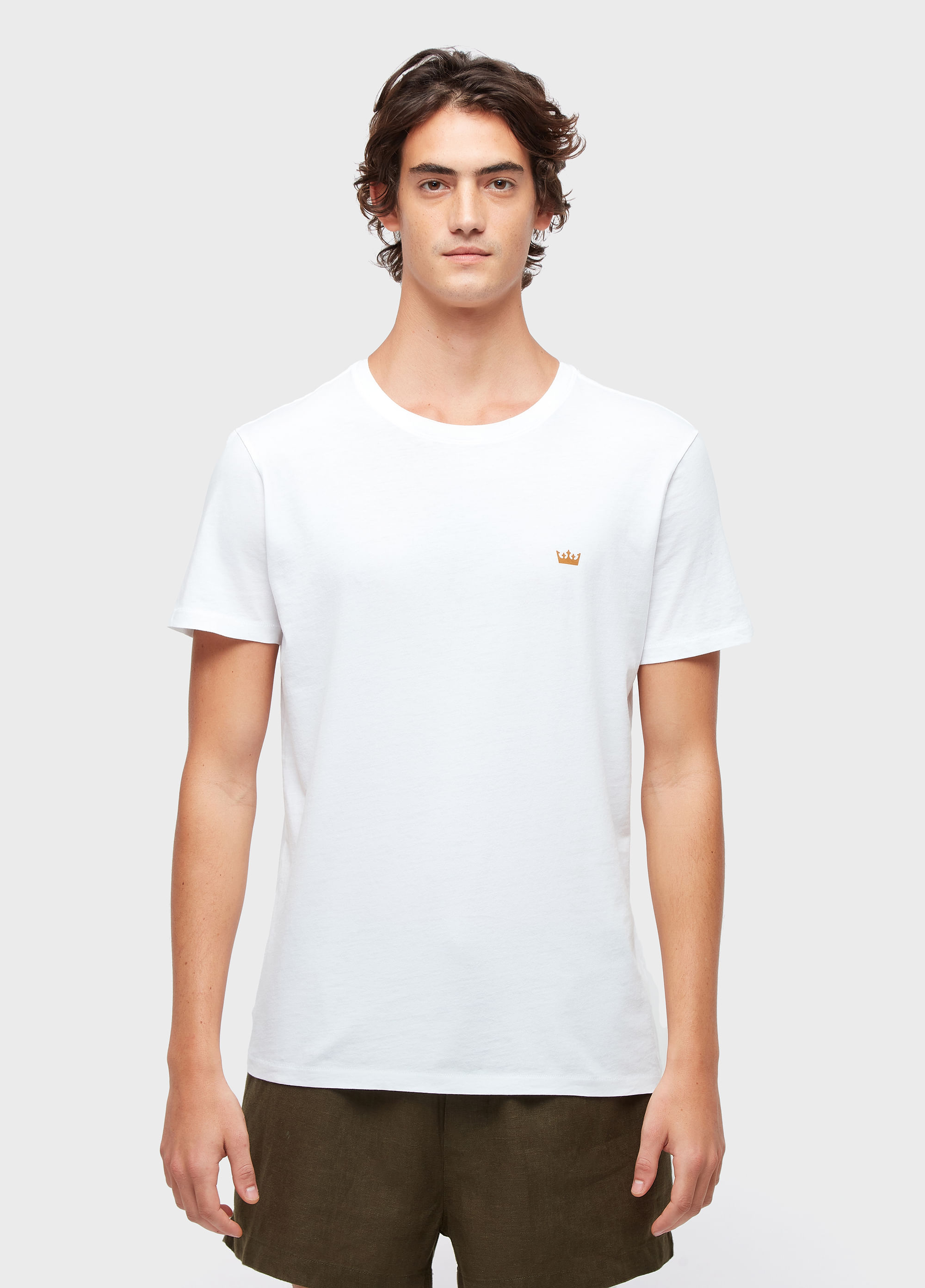 T-shirt soft used gold crown