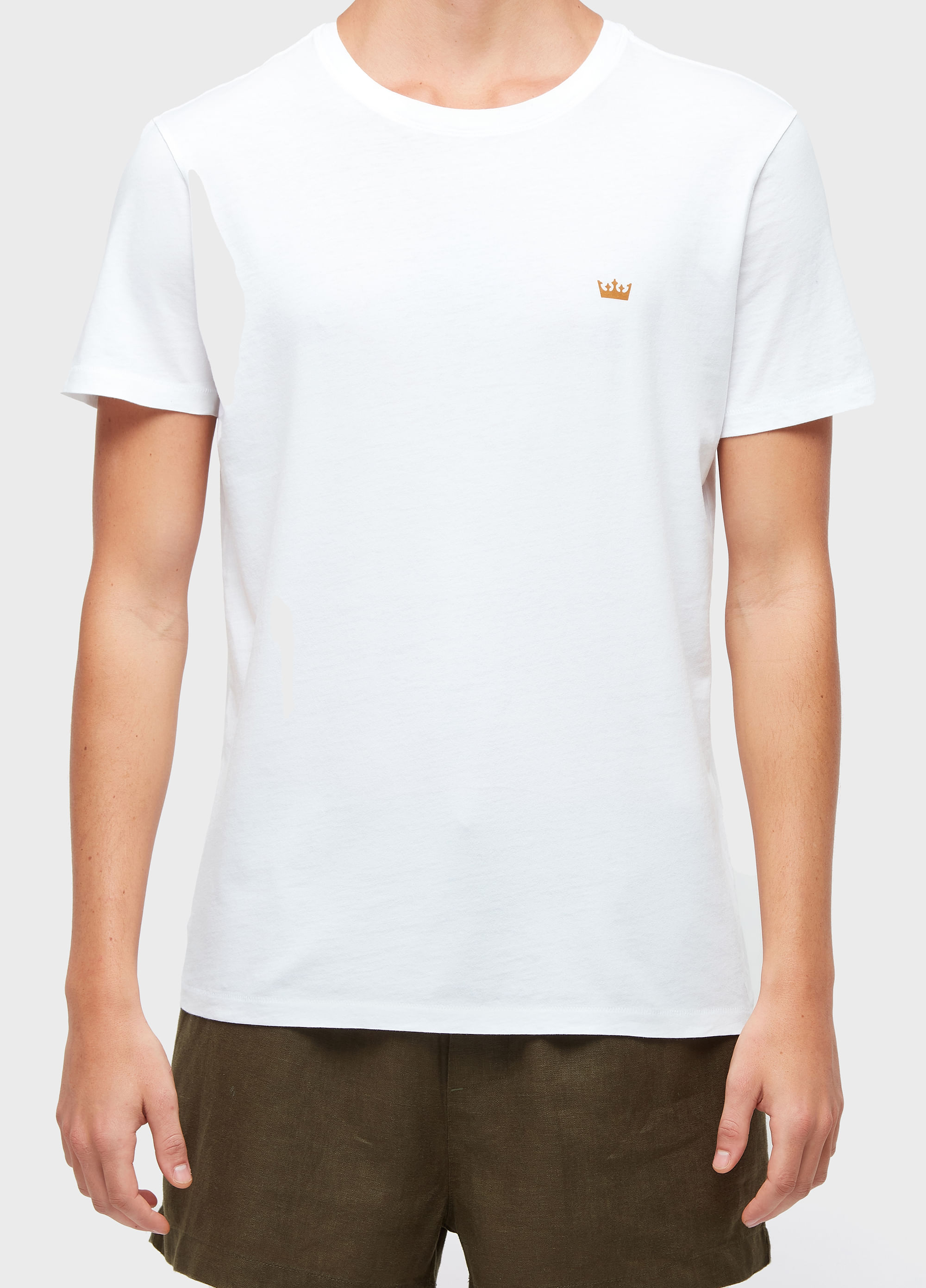 T-shirt soft used gold crown