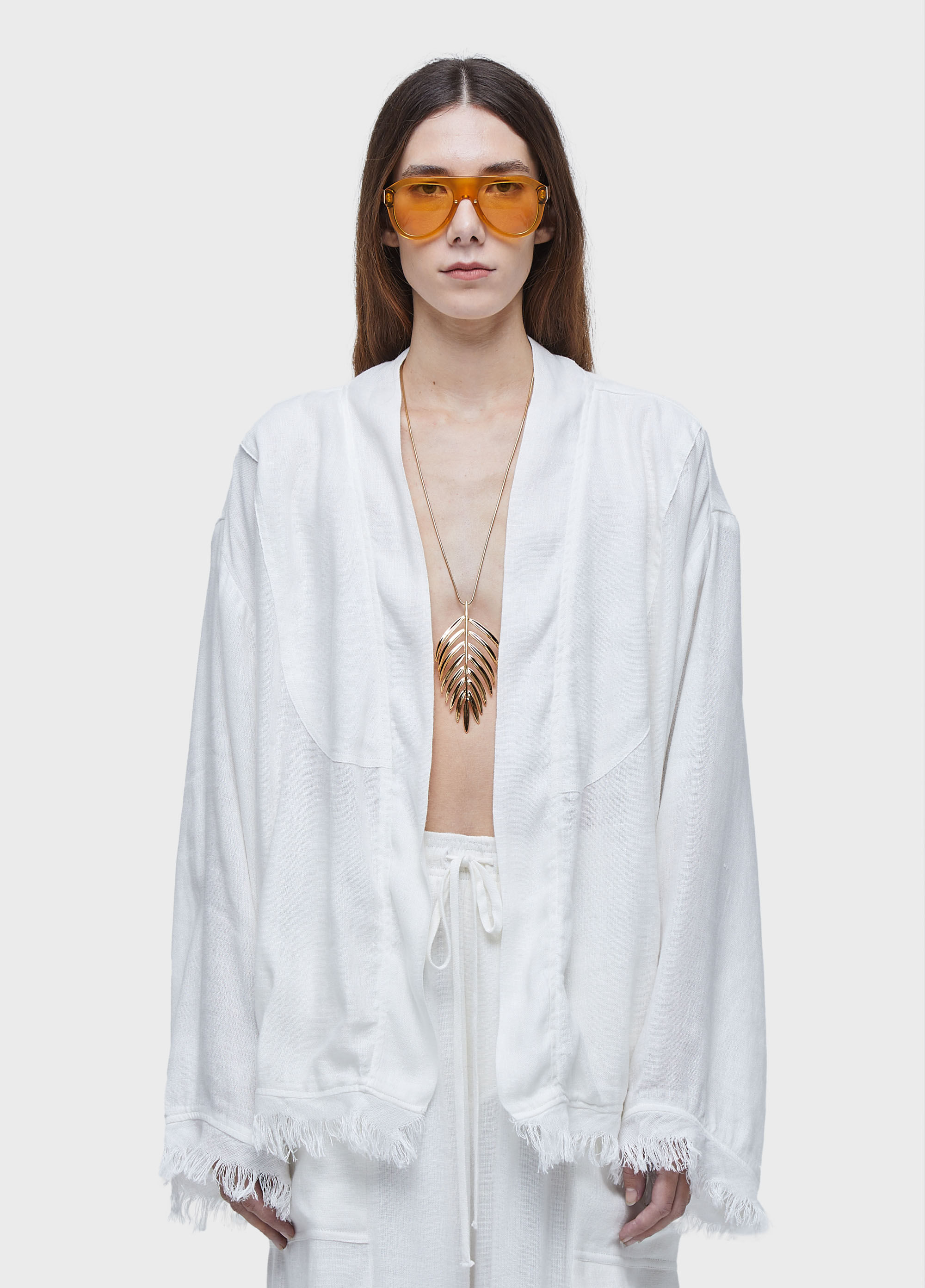 Kimono curto linho reciclado