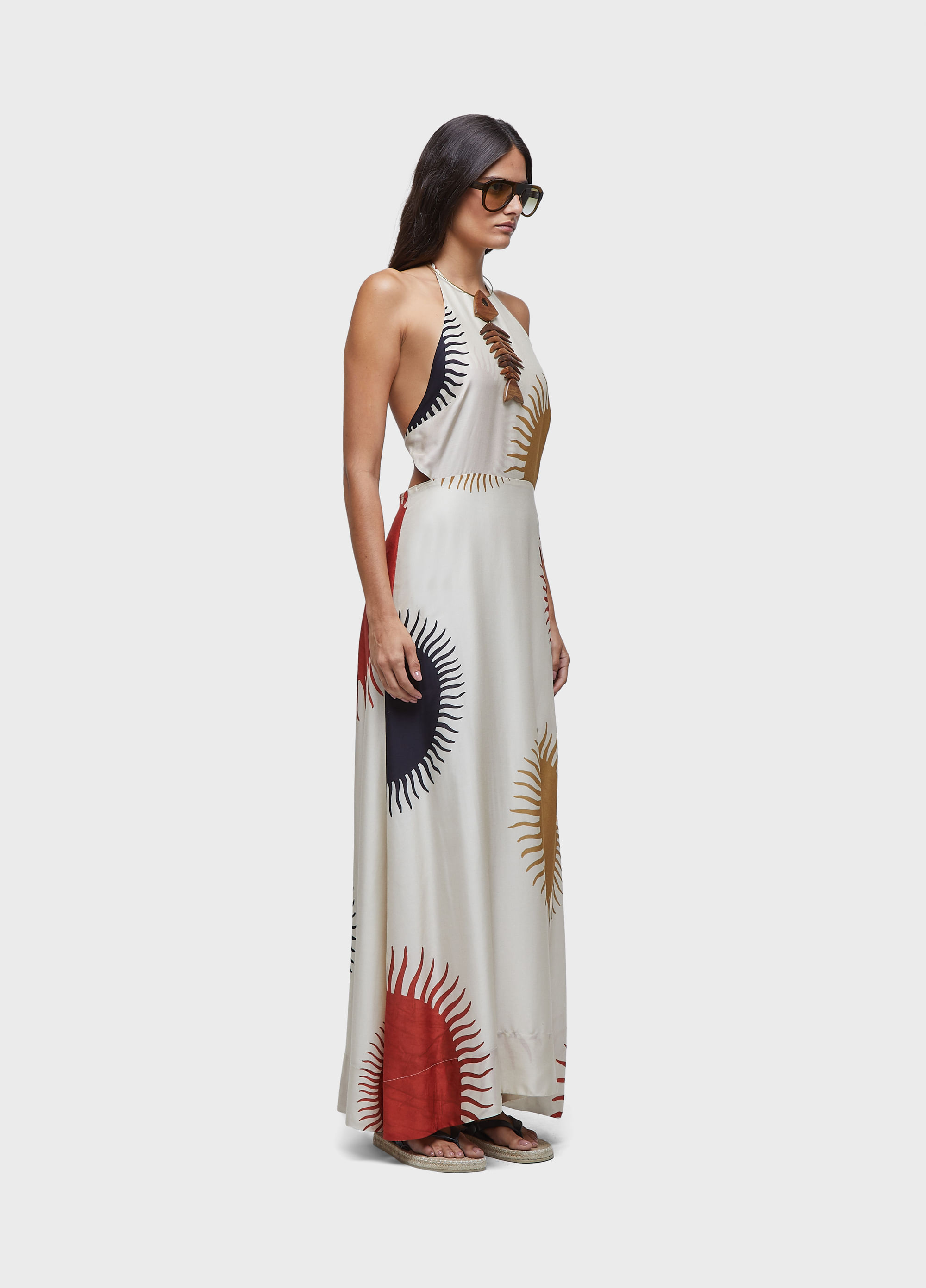 Vestido enviesado sol claro