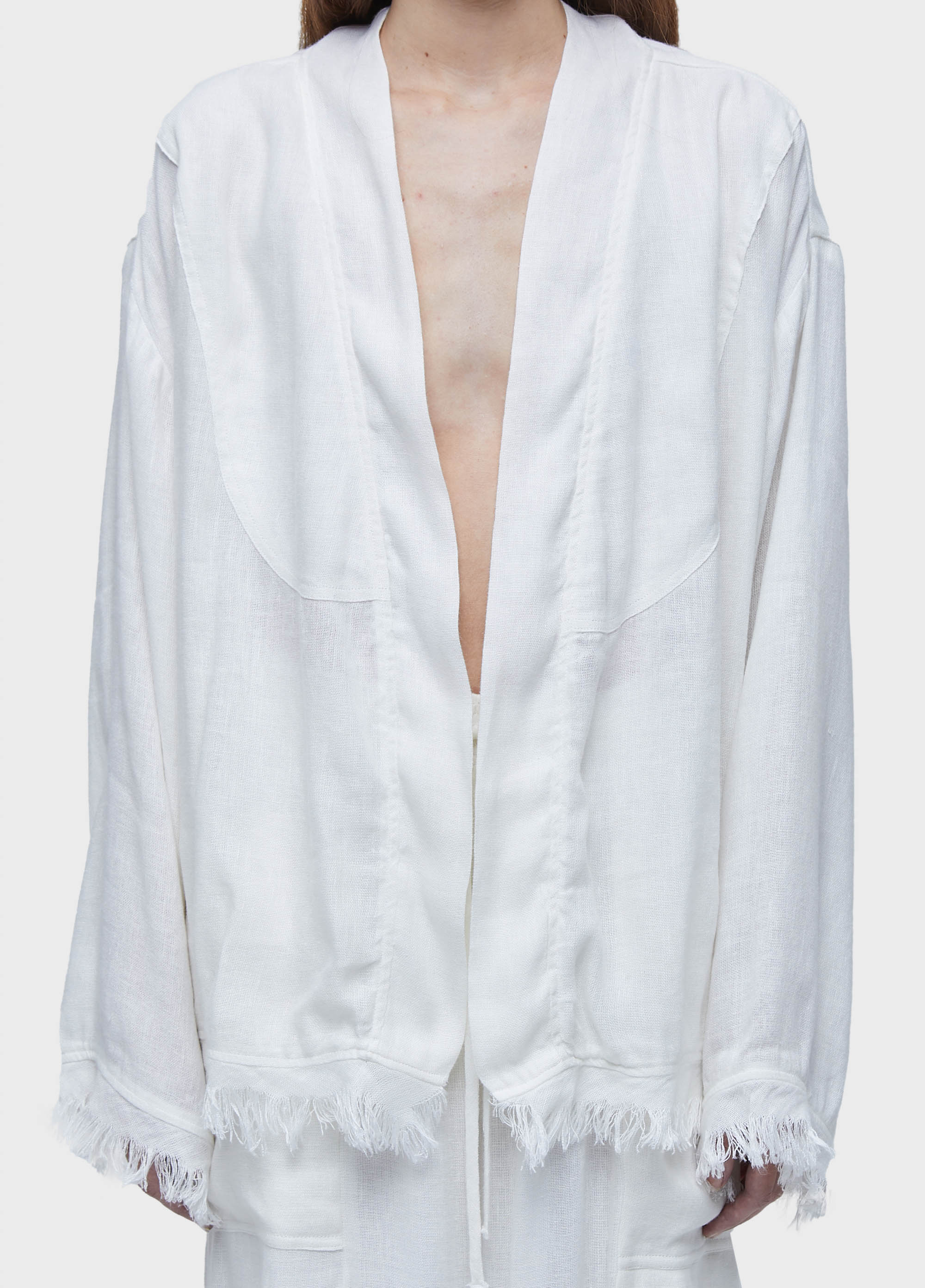 Kimono curto linho reciclado