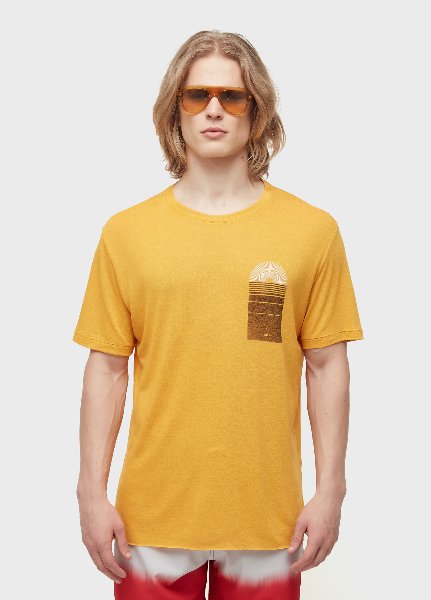 T-shirt light linen sunflower