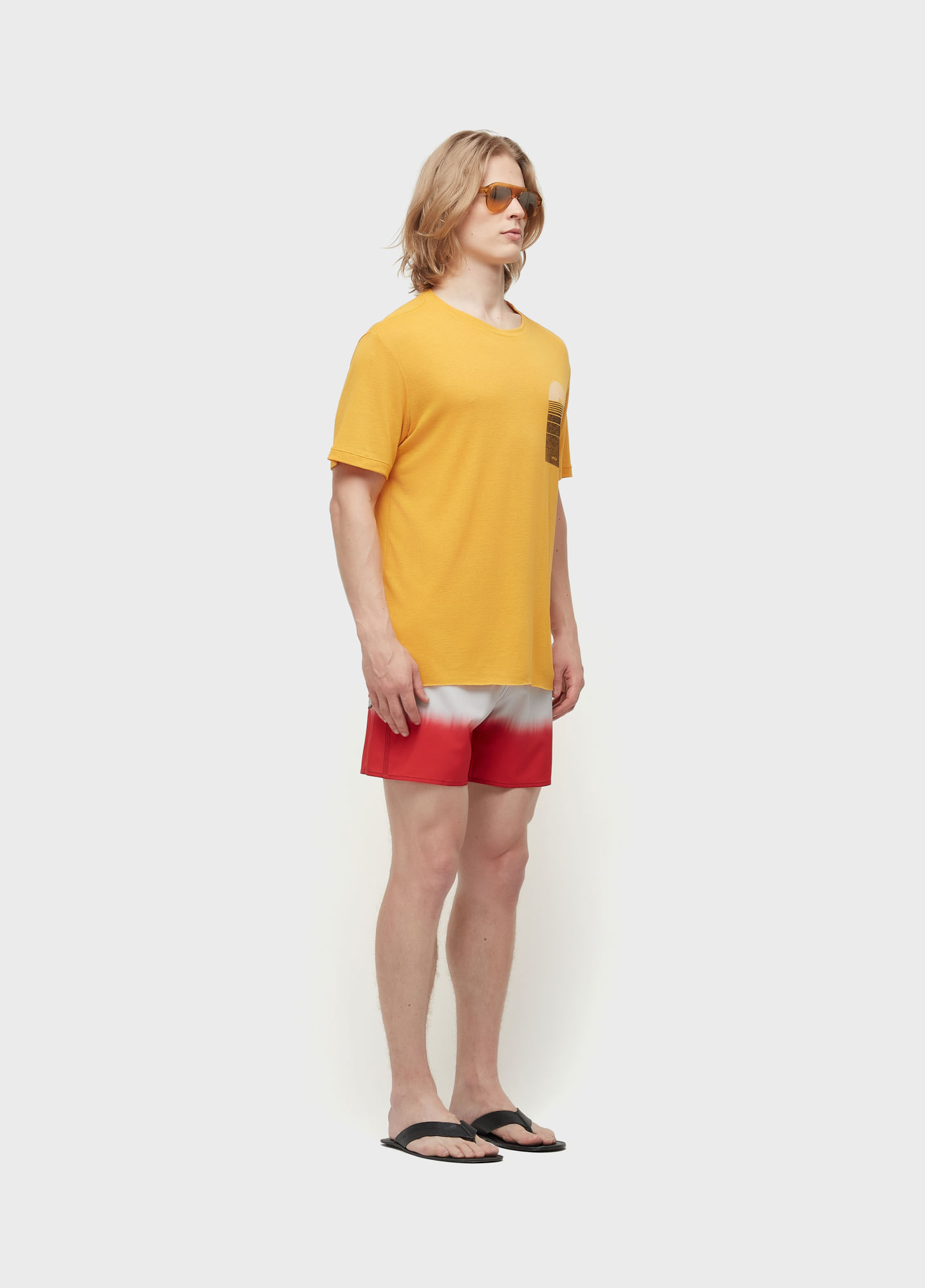T-shirt light linen sunflower