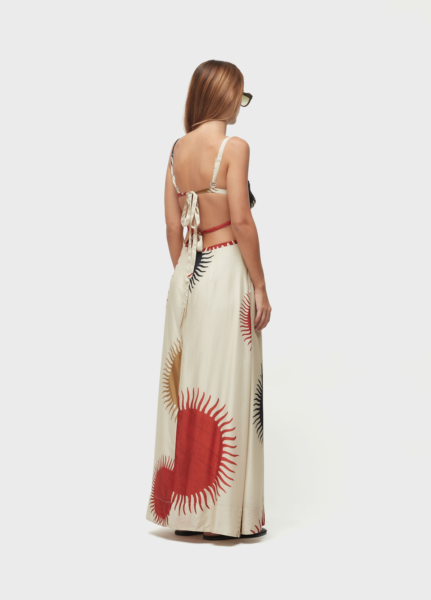 Vestido V sol claro