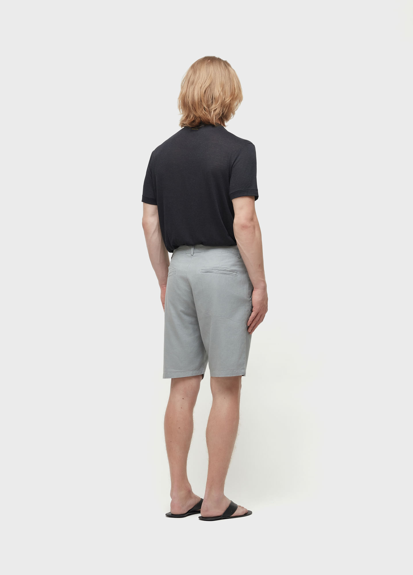 Bermuda alfaiataria basic linen