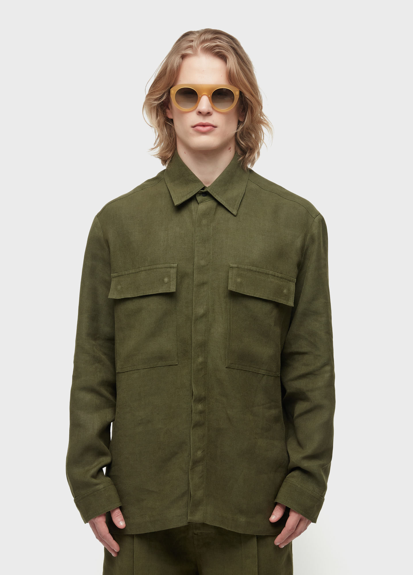 Overshirt linen tacks jazz