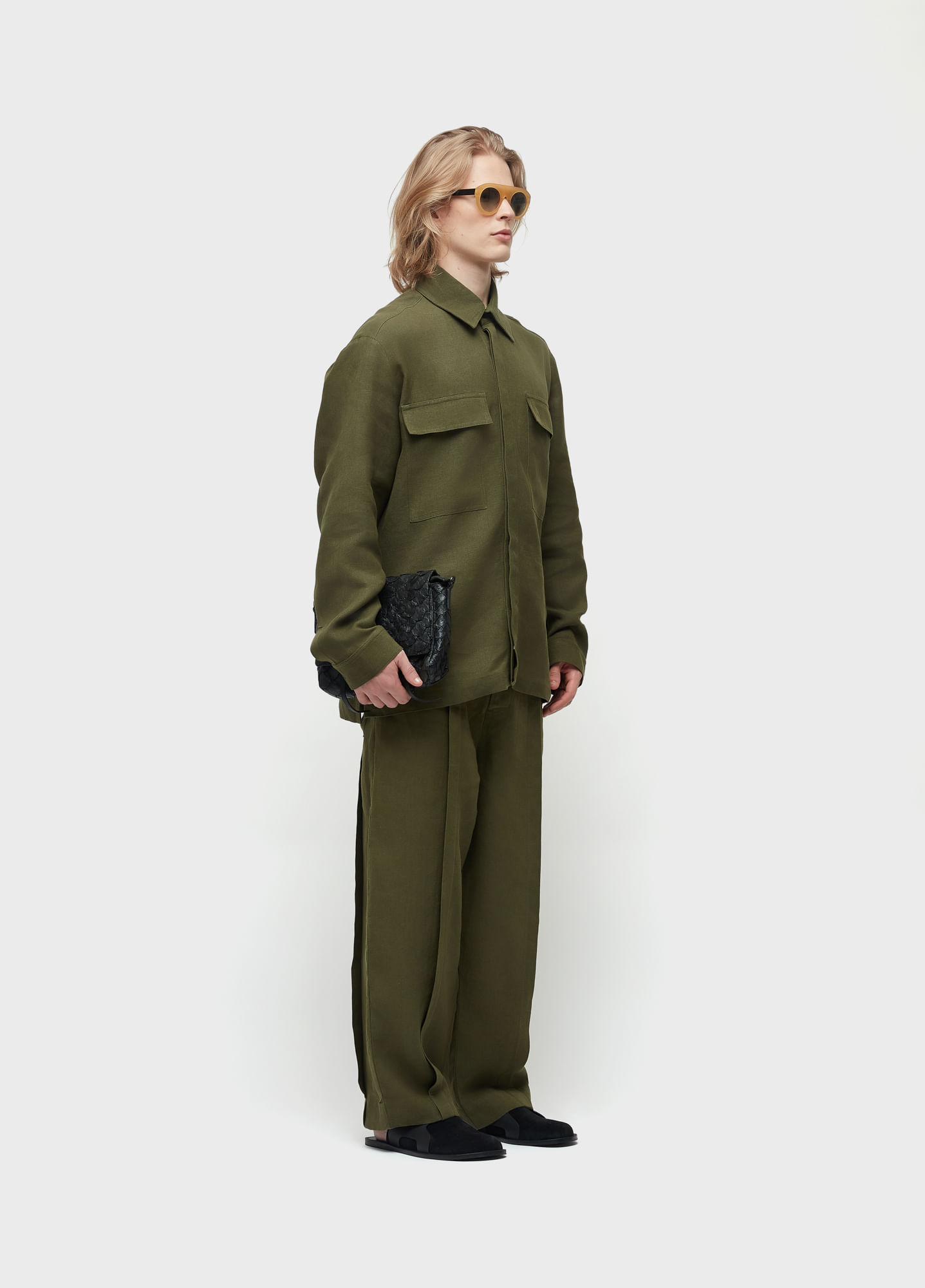 Overshirt linen tacks jazz
