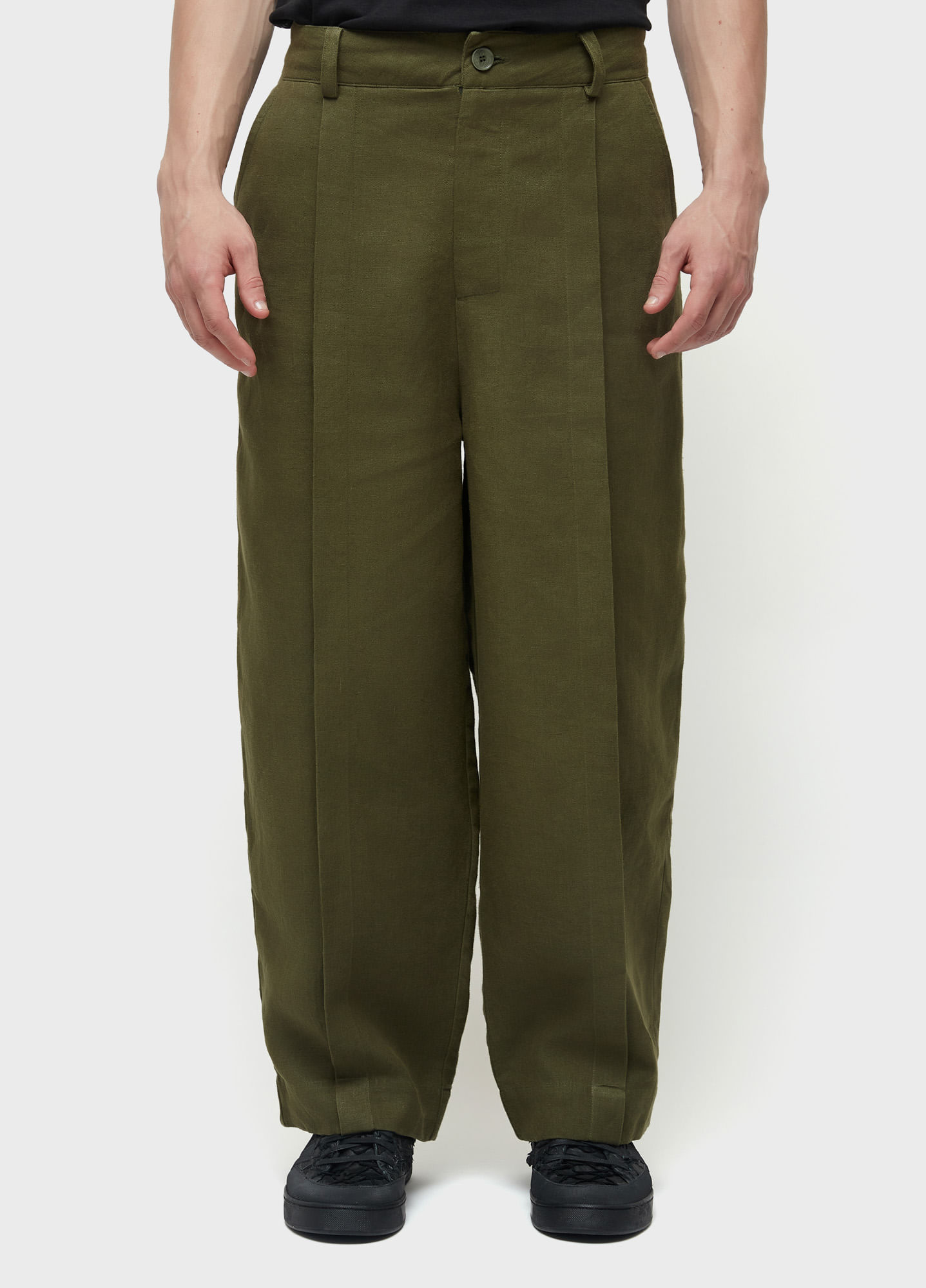 Calça alfaiataria linen tacks jazz