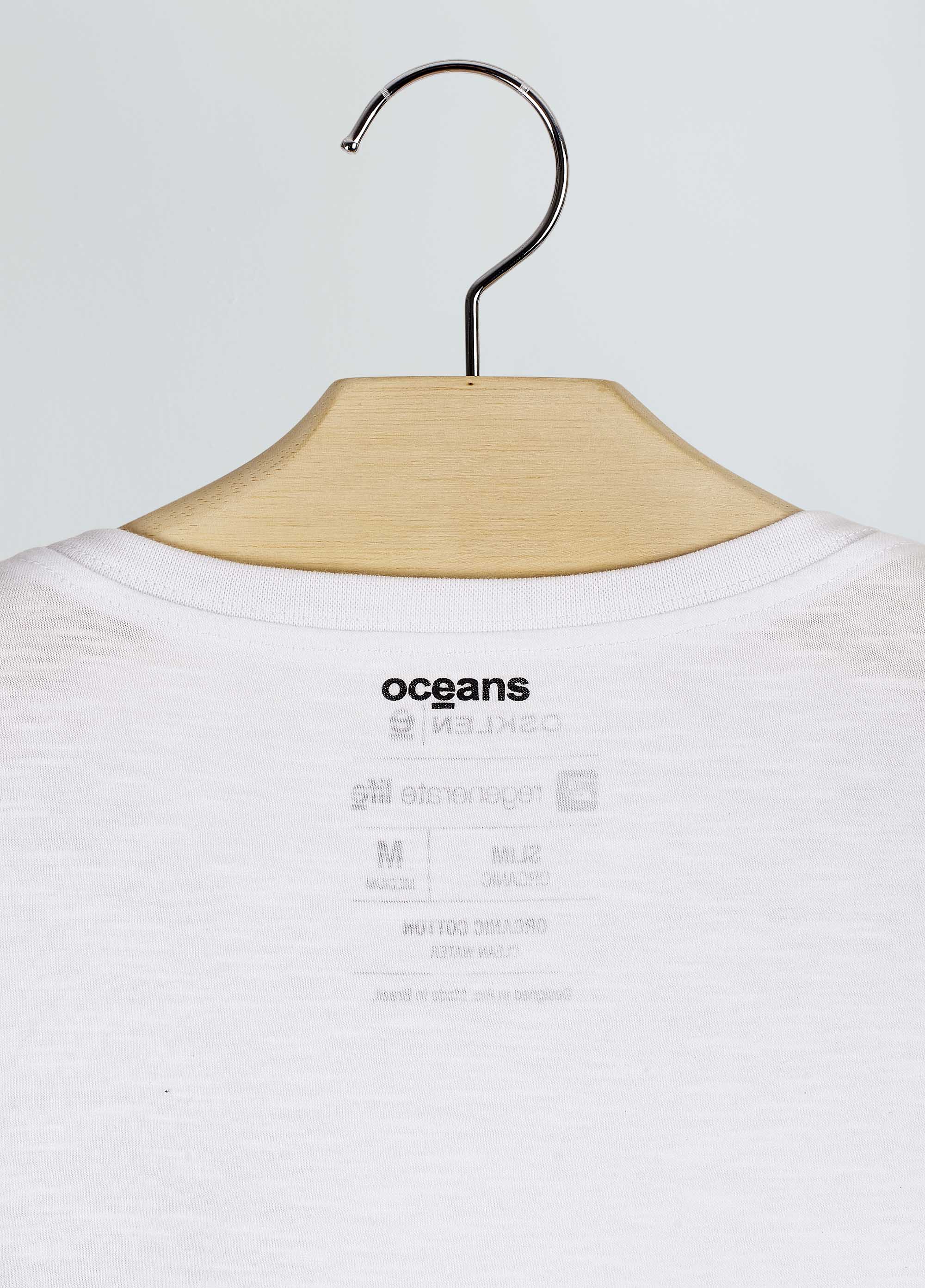 T-shirt organic rough blue dive