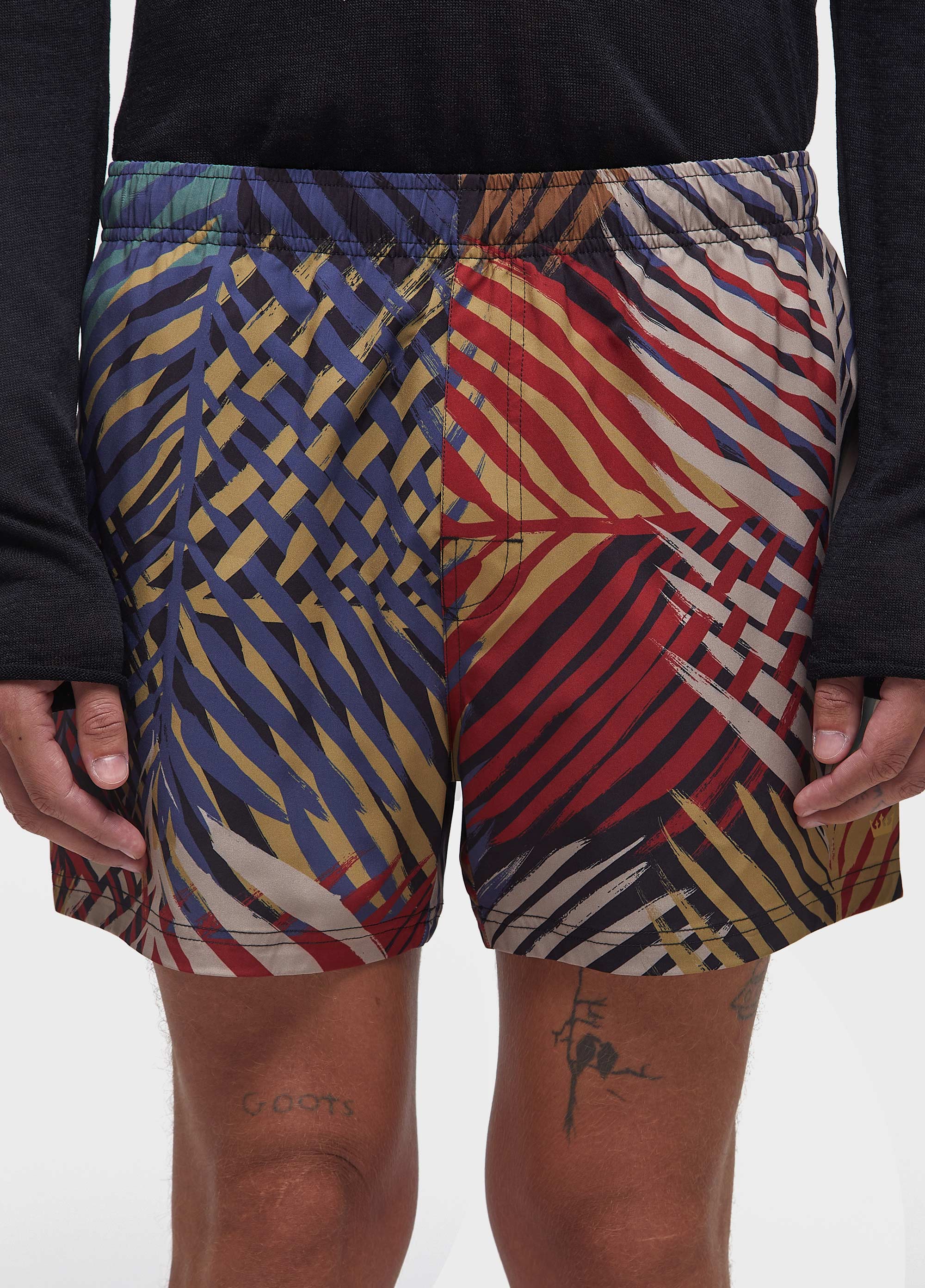 Beach short palm color