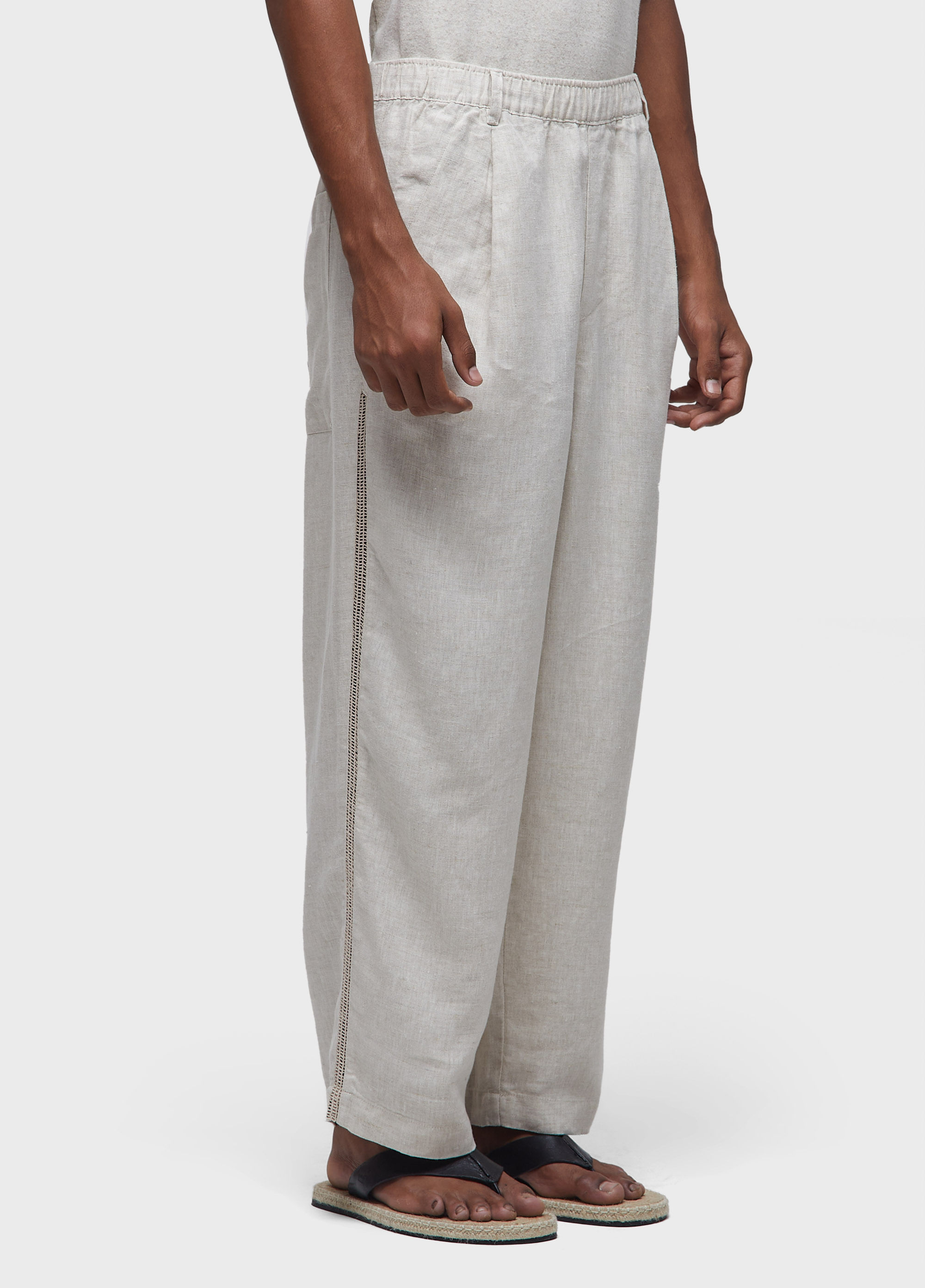 Calça linen marau