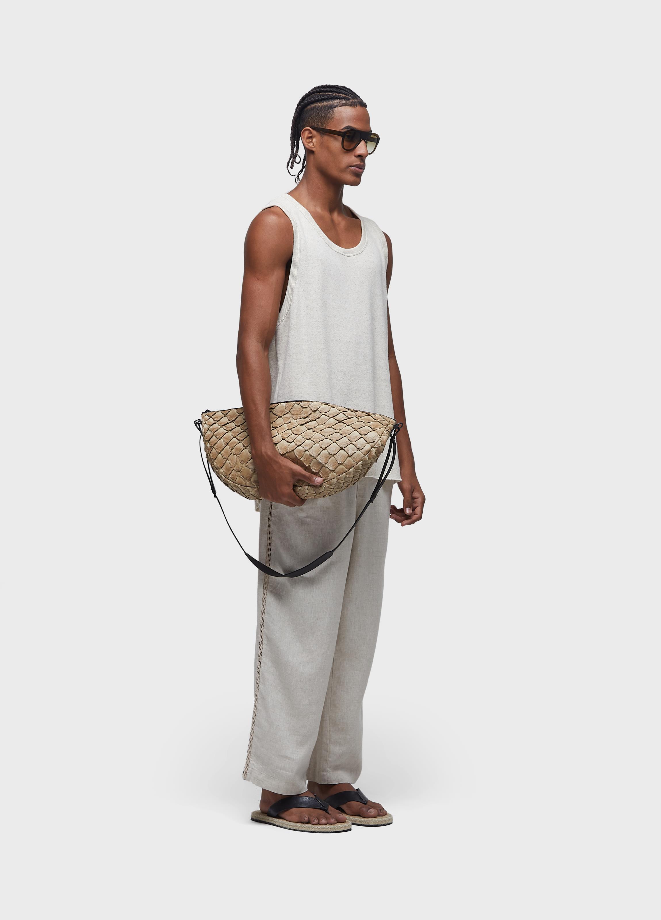 Calça linen marau