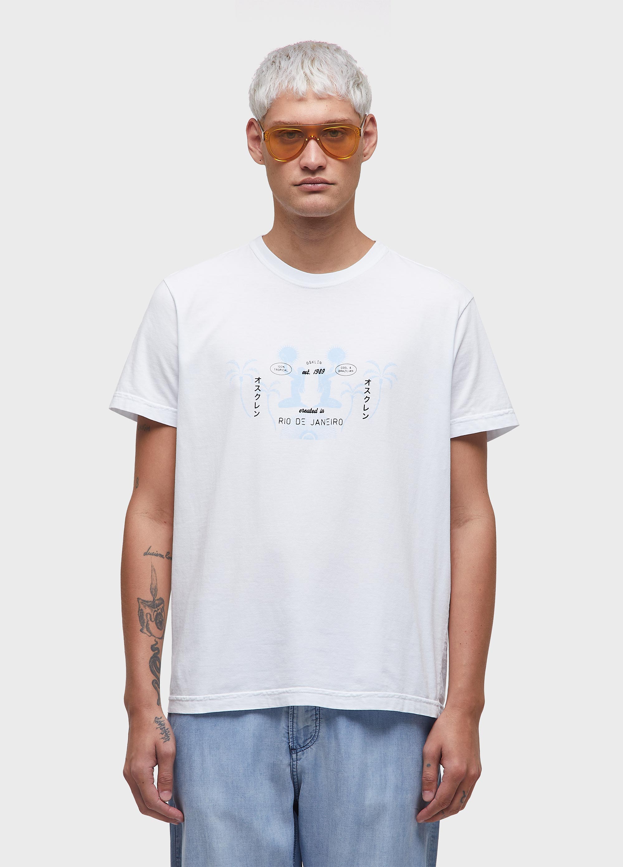 T-shirt stone tropical trace