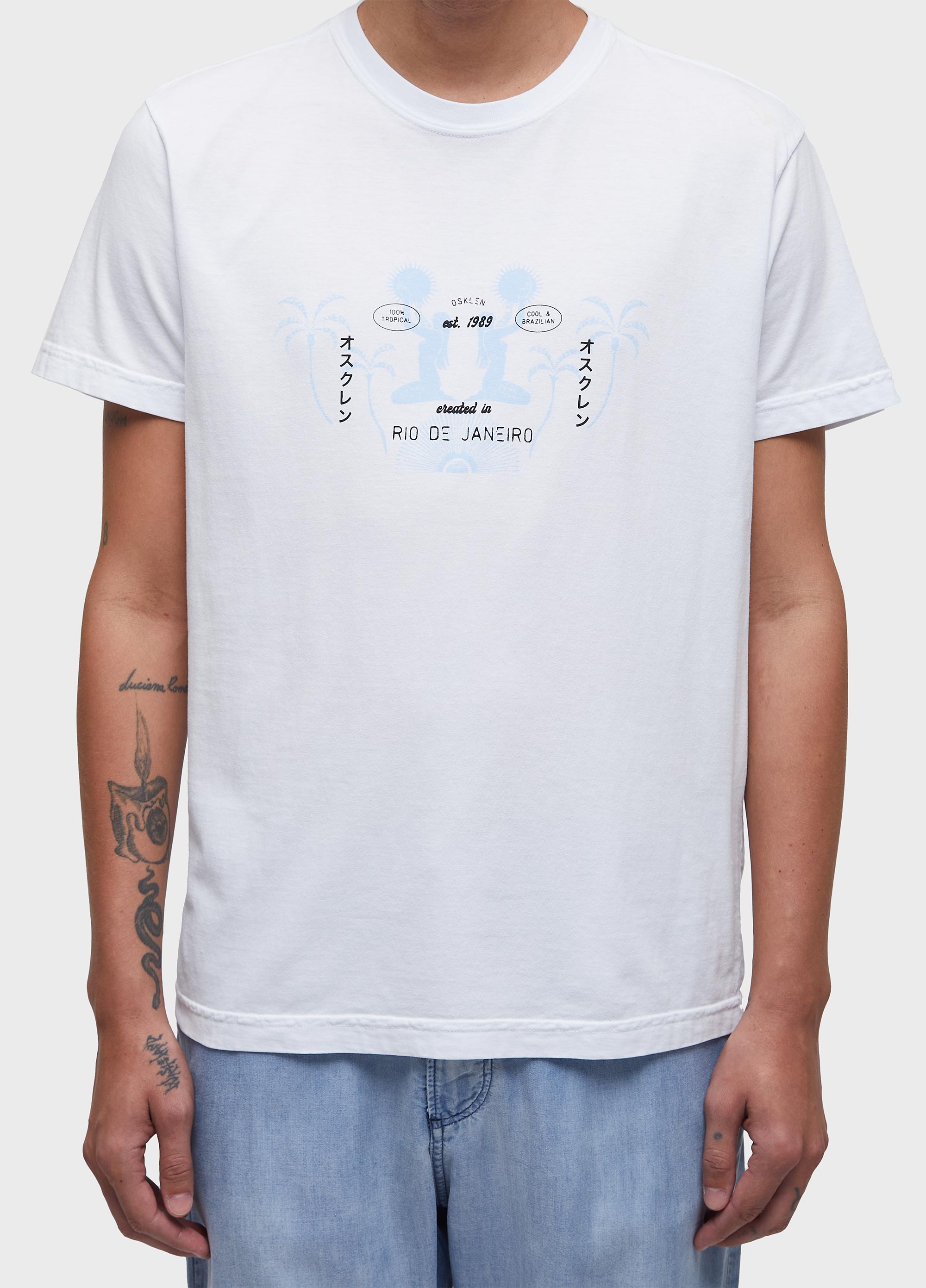 T-shirt stone tropical trace