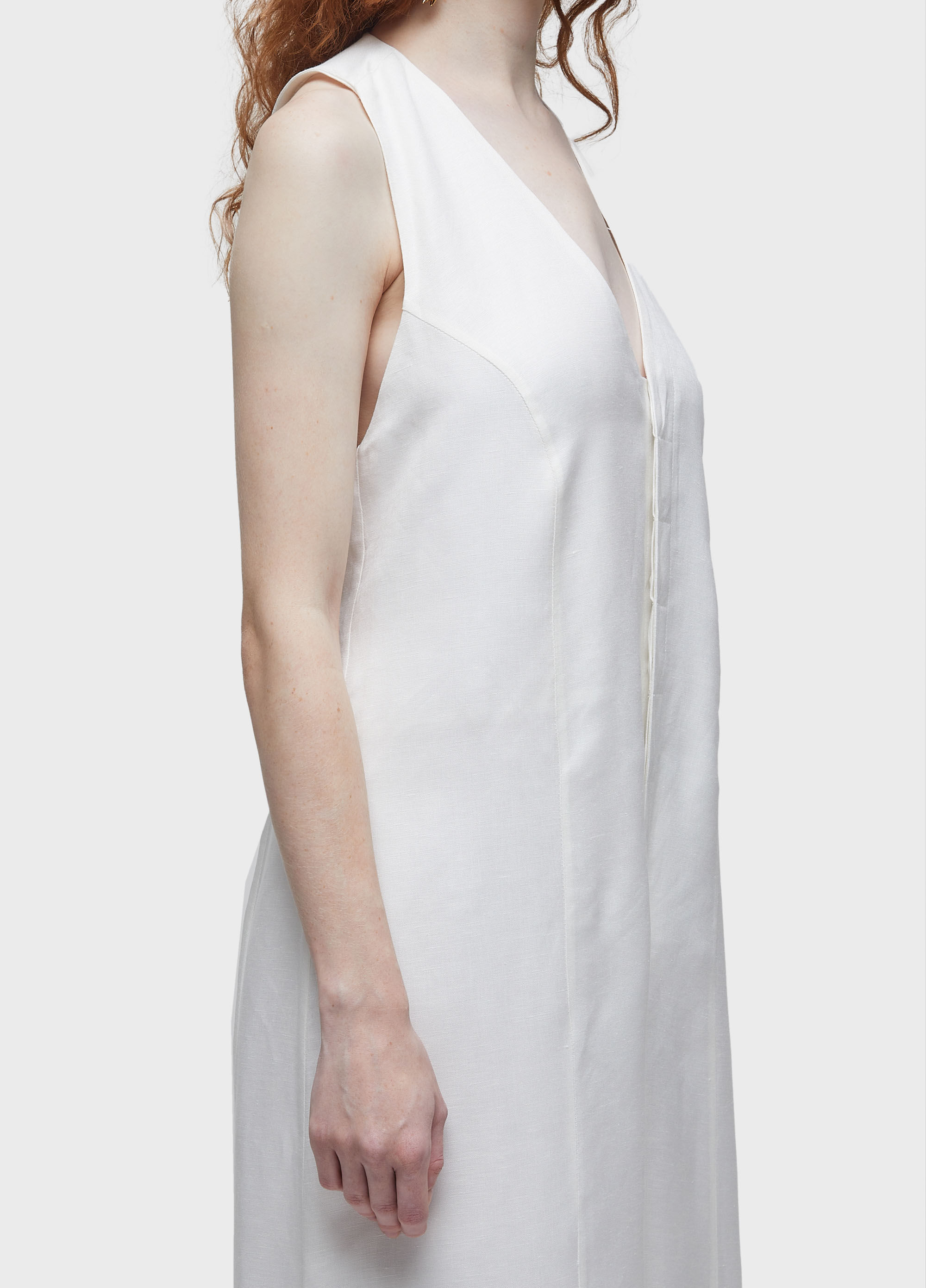 Macacão colete sleeveless V