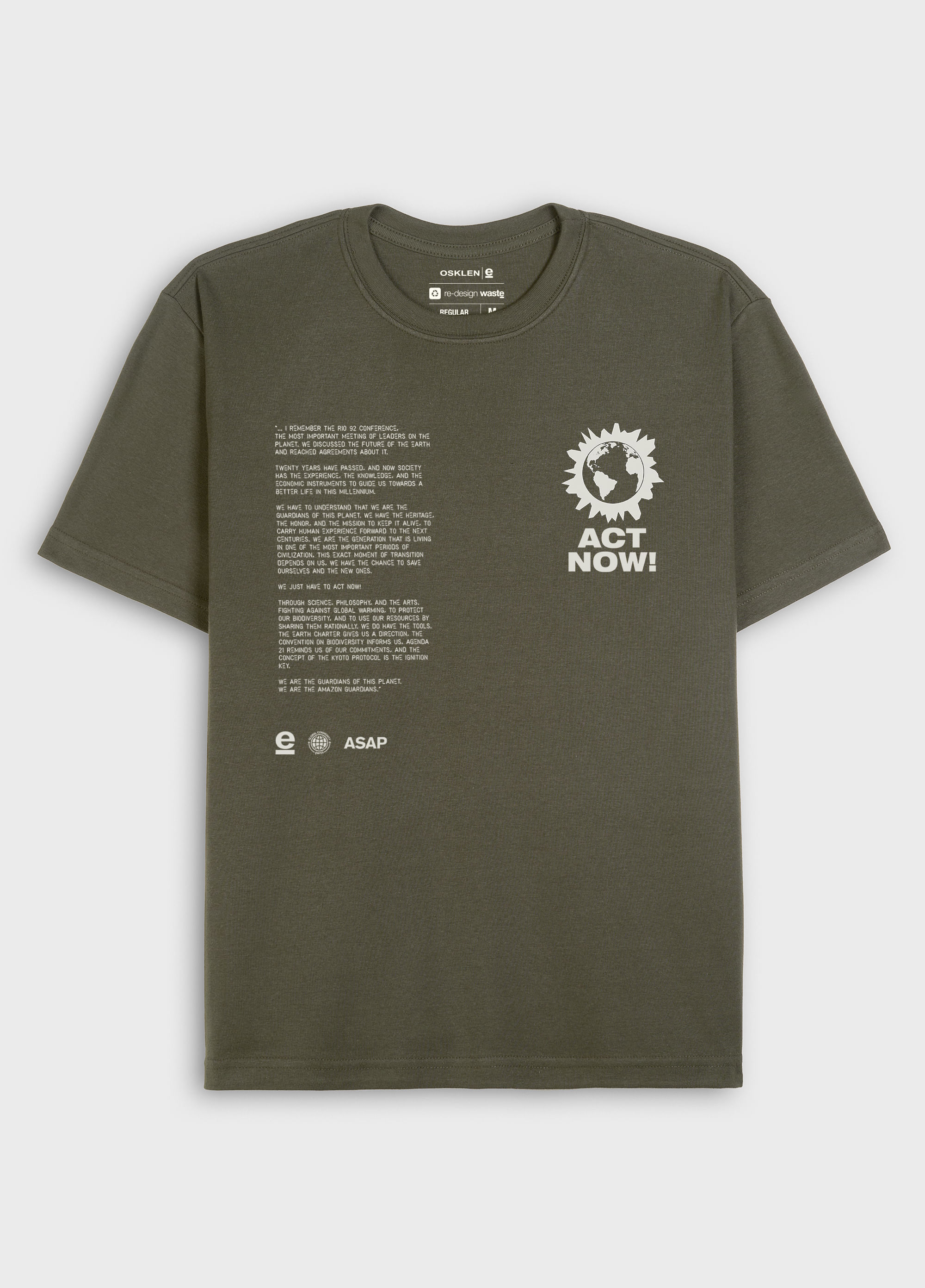 T-shirt vintage act now forest