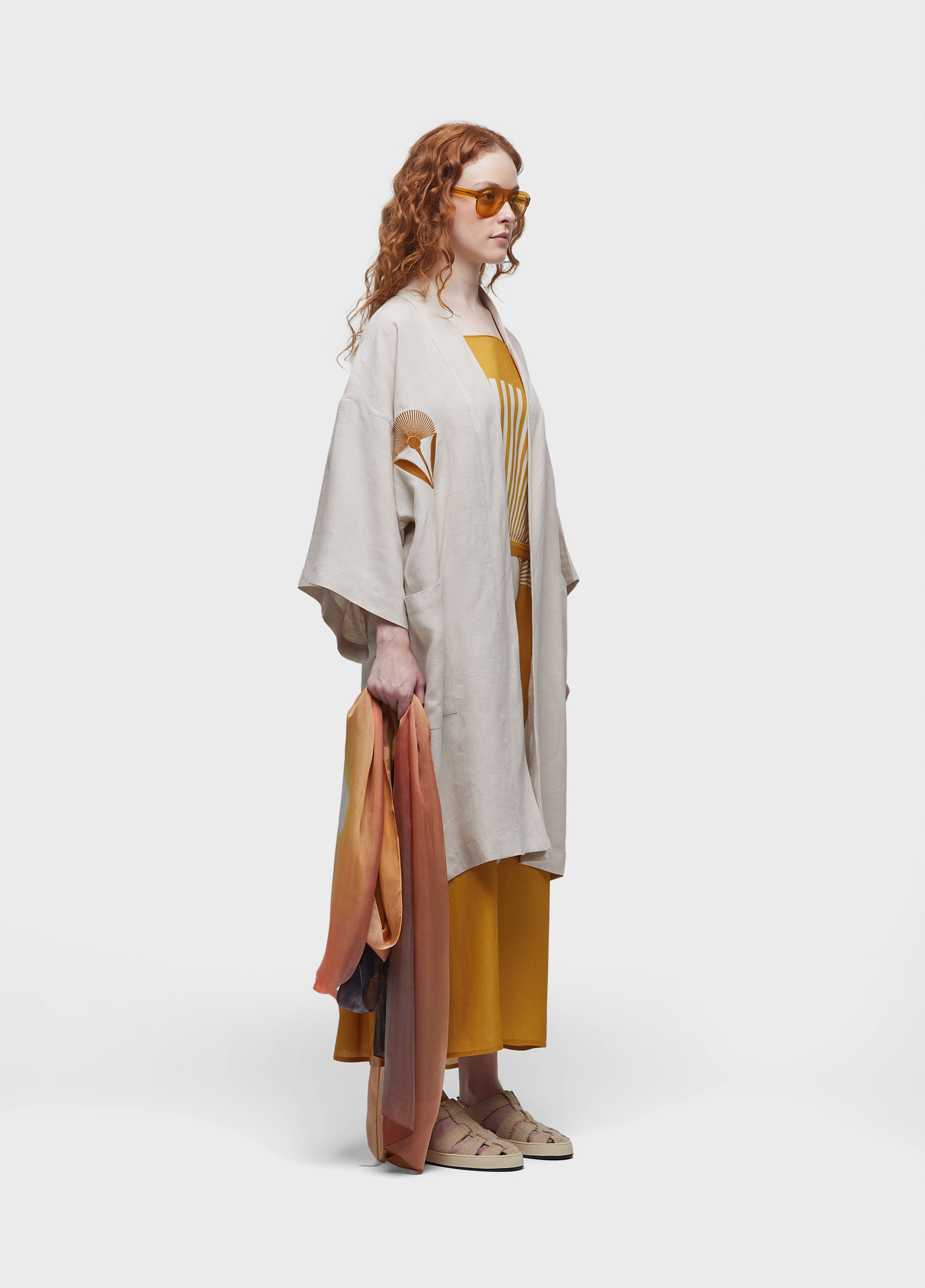 Kaftan linen sol