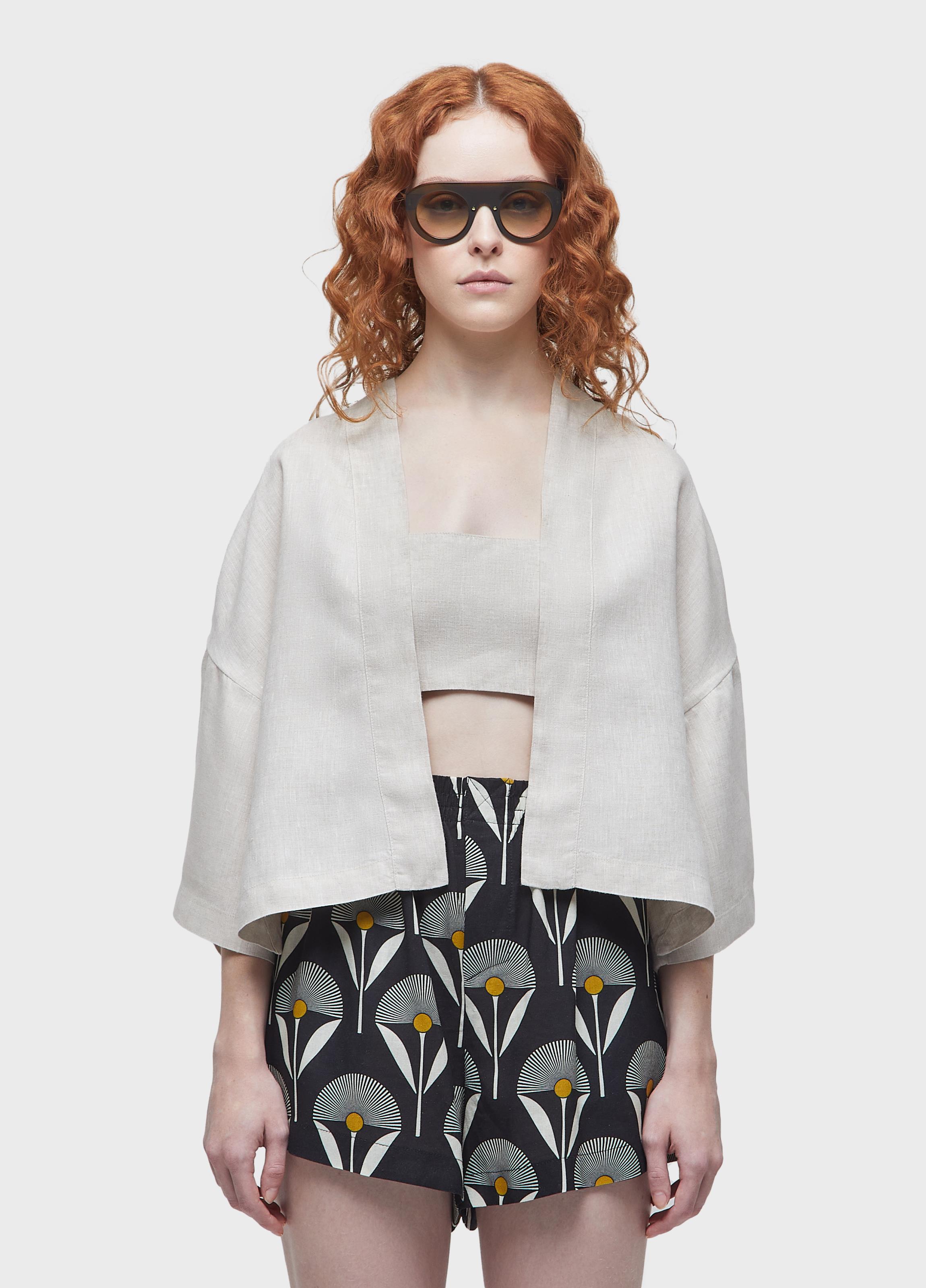 Kimono bordado sunflower