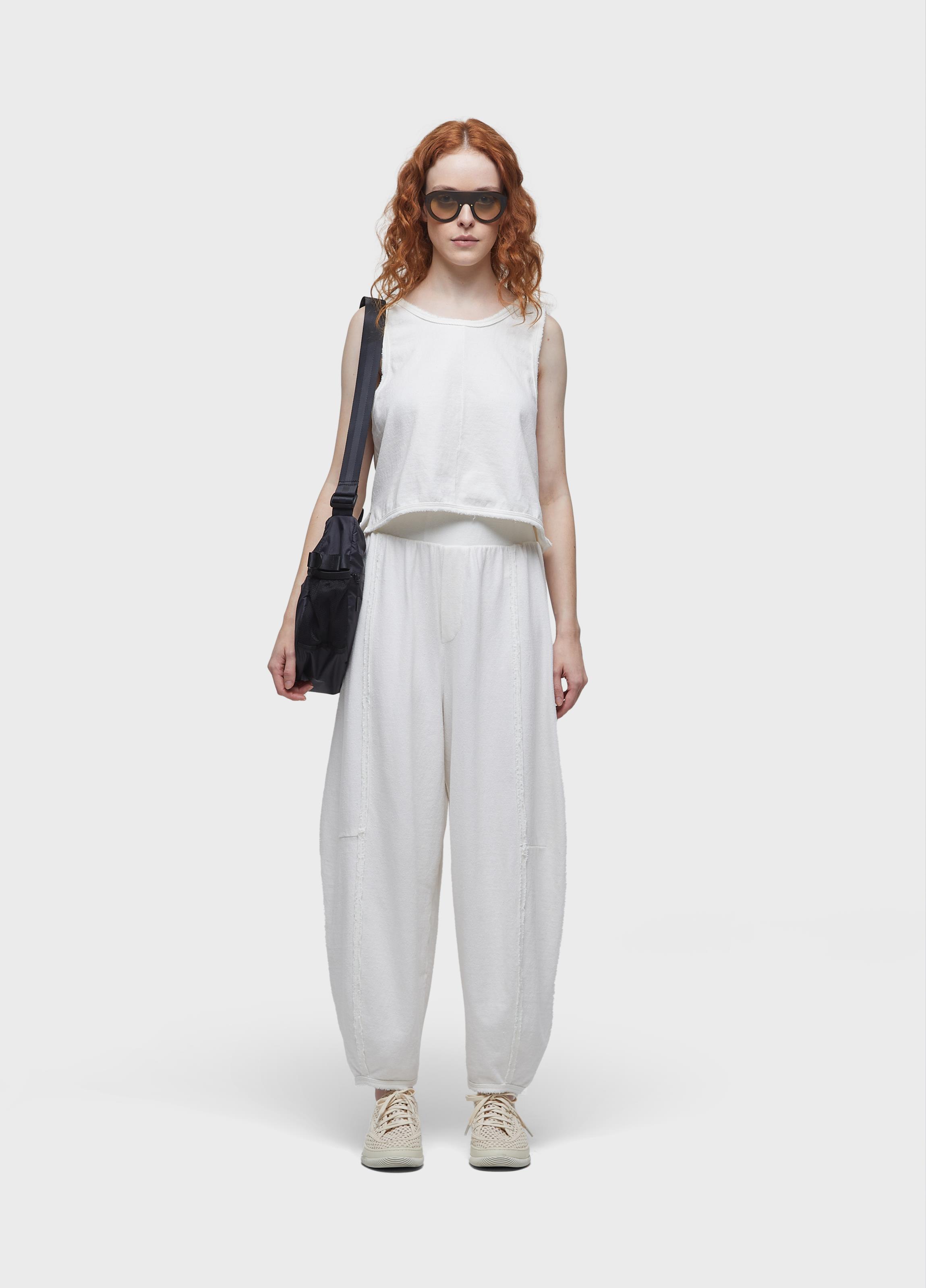 Top cropped rustico desfiado