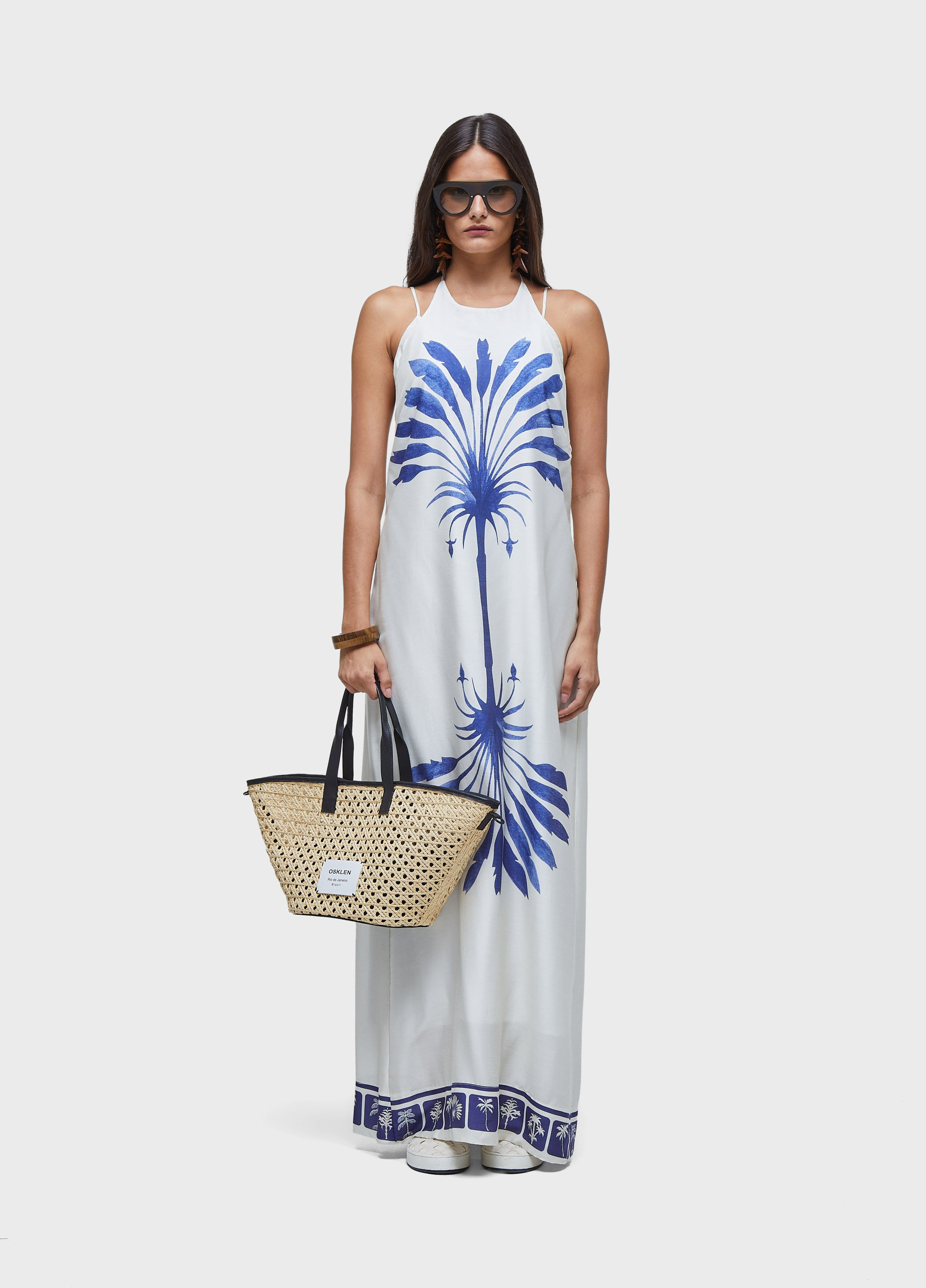 Vestido nadador azulejo