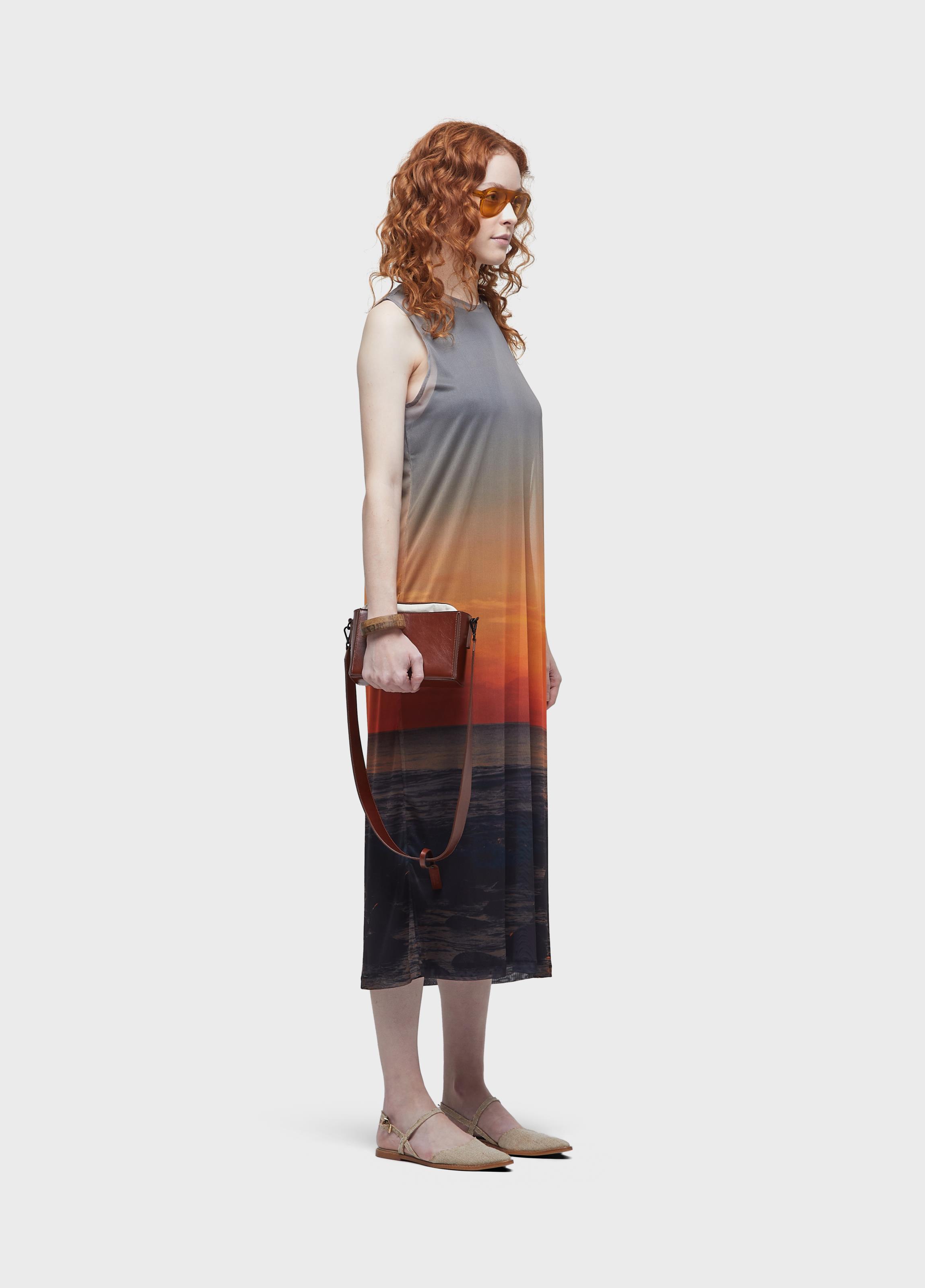 Vestido tule por do sol
