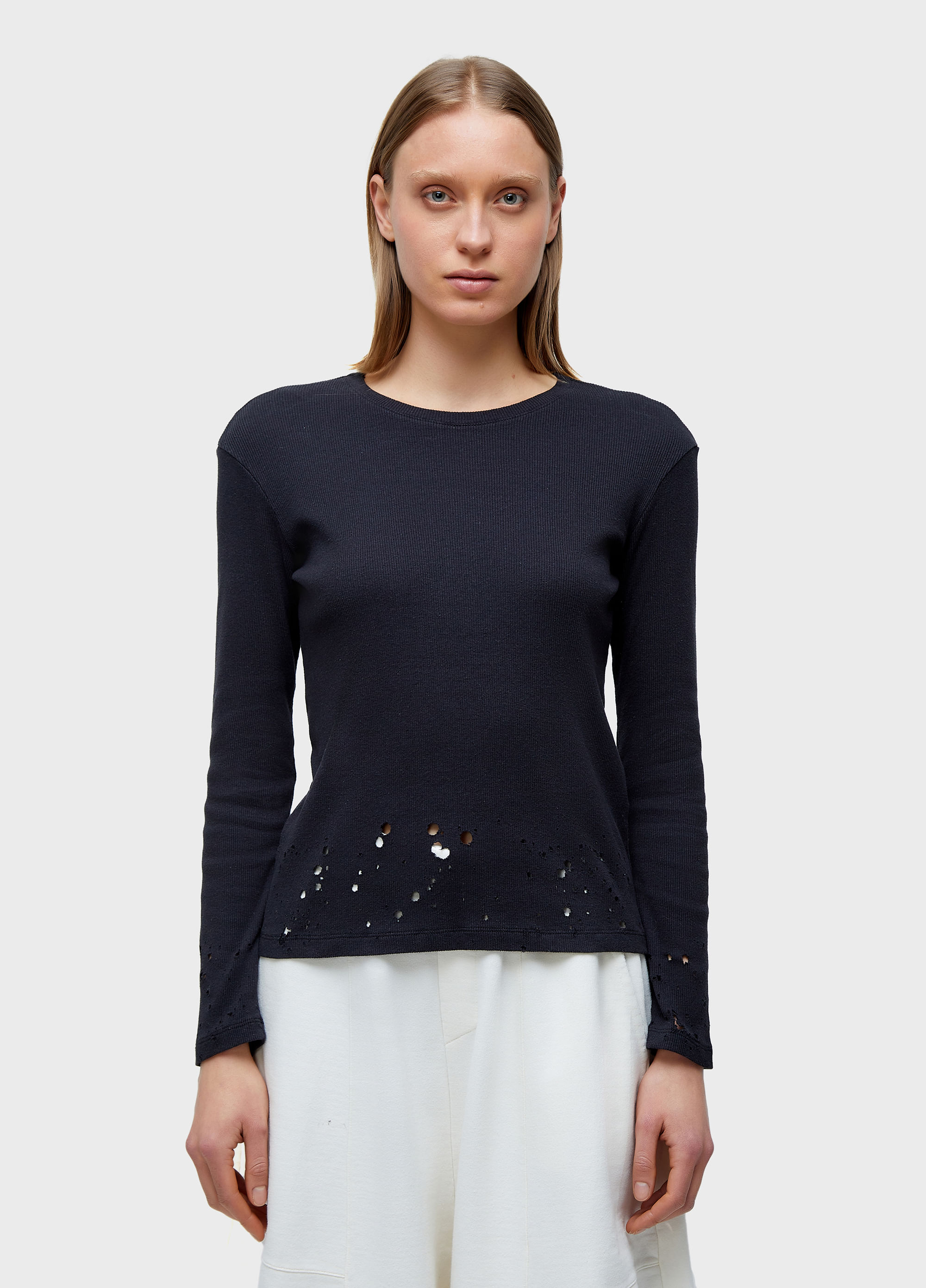 Blusa  fit frayed