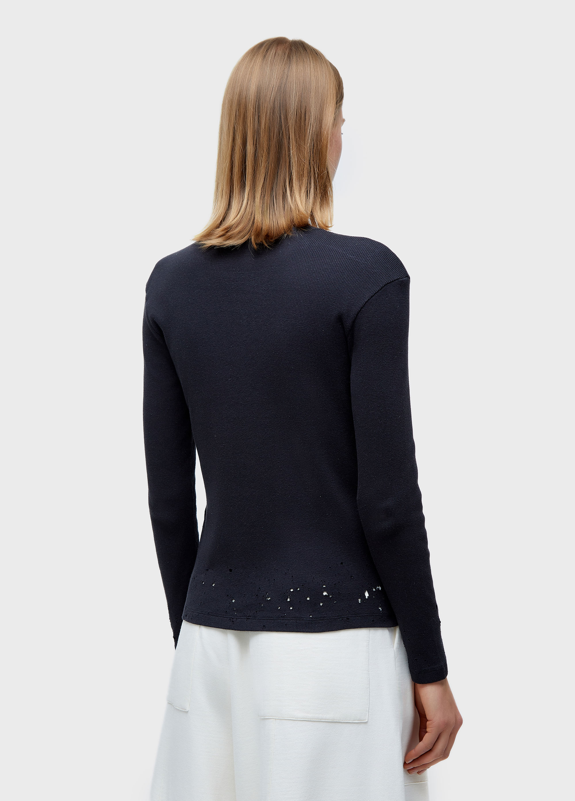 Blusa  fit frayed