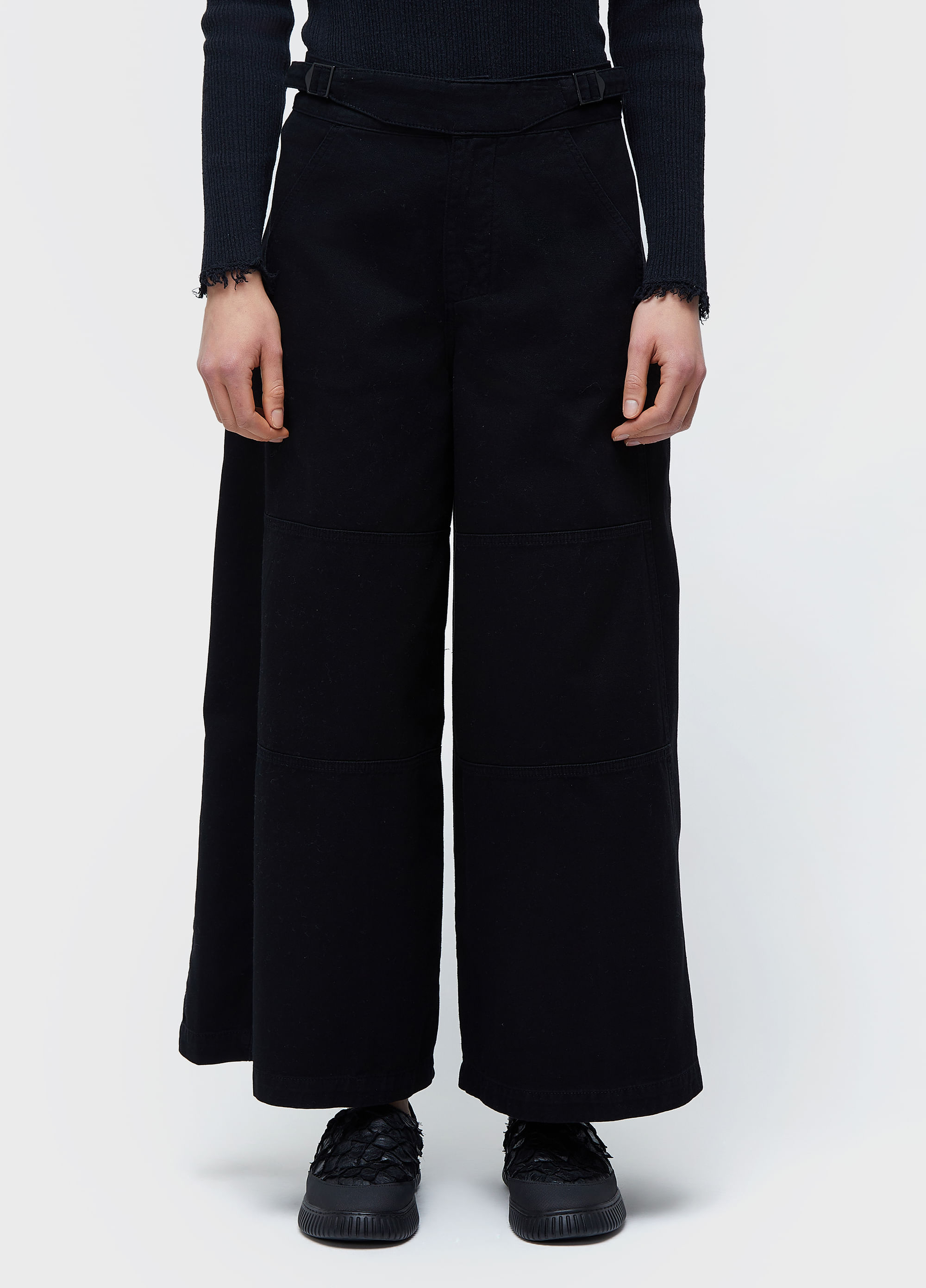 Calça arpoador transpasse black