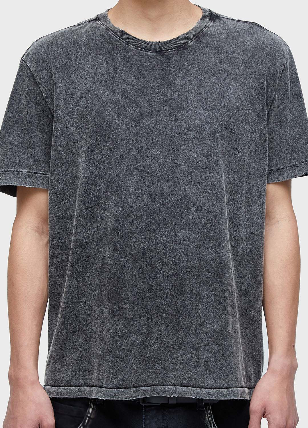 T-shirt regular destroyed