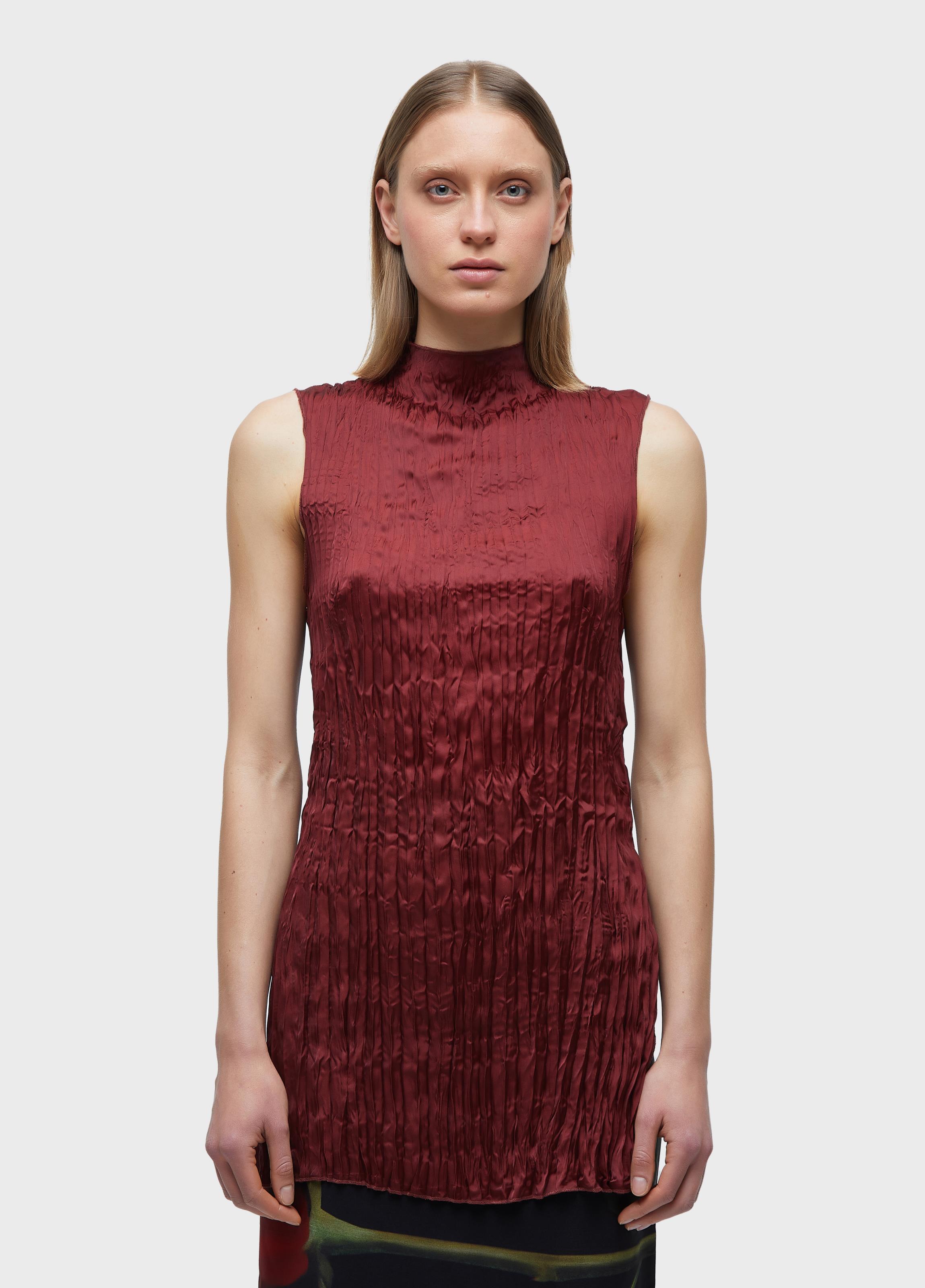 Top wrinkled satin  double face