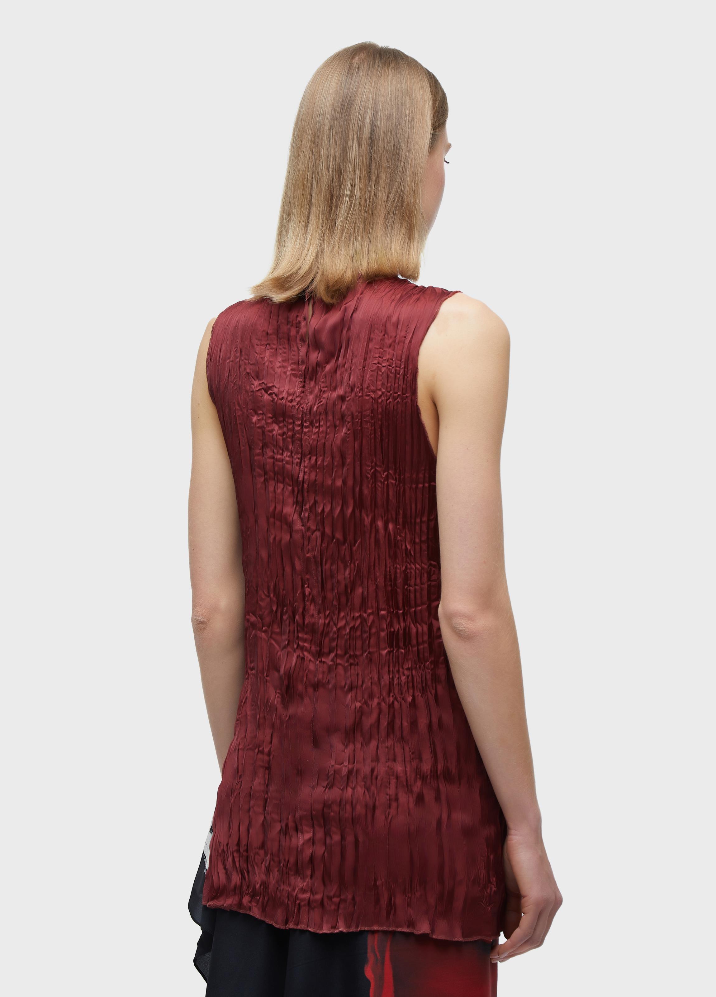 Top wrinkled satin  double face