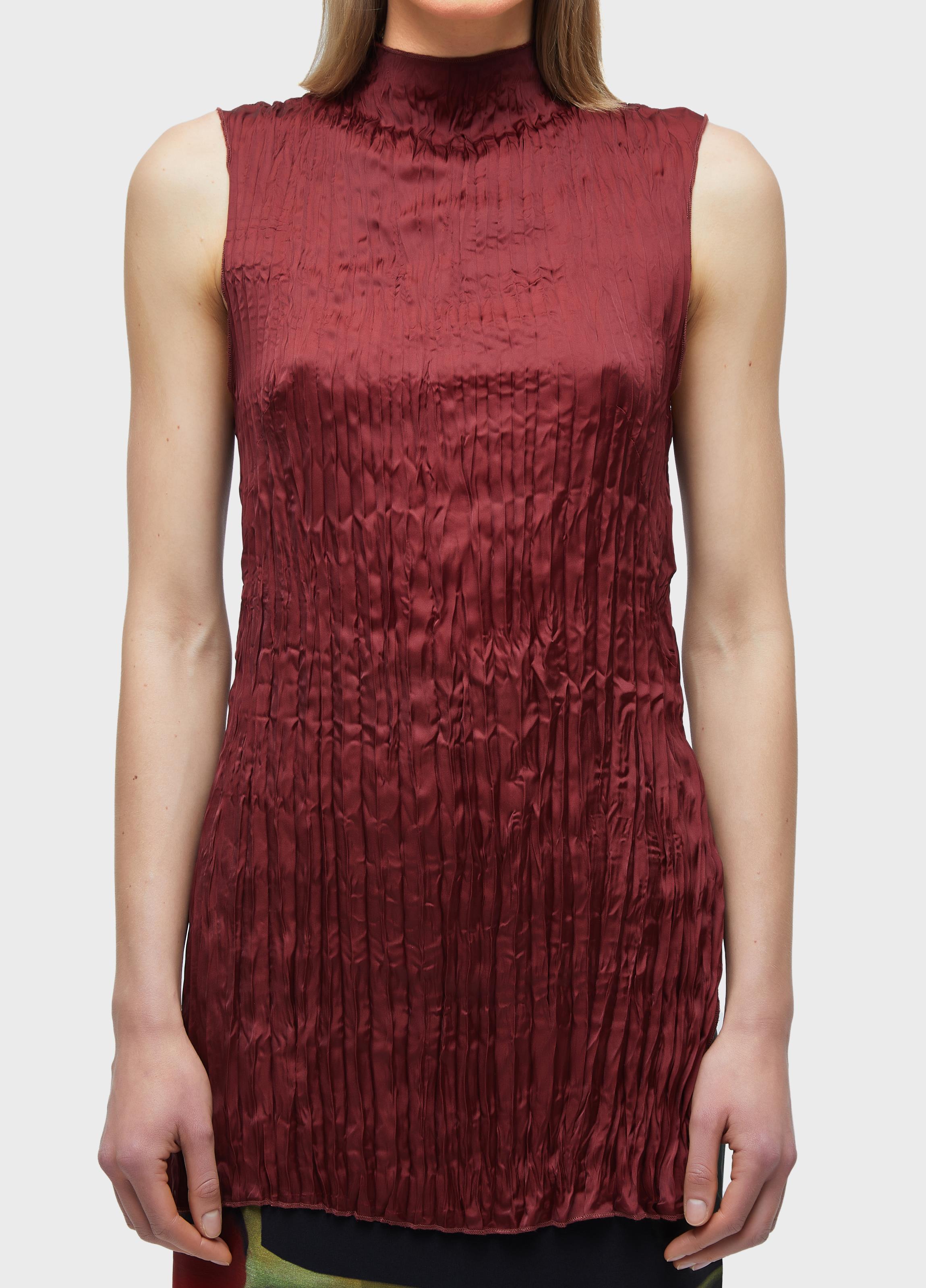 Top wrinkled satin  double face