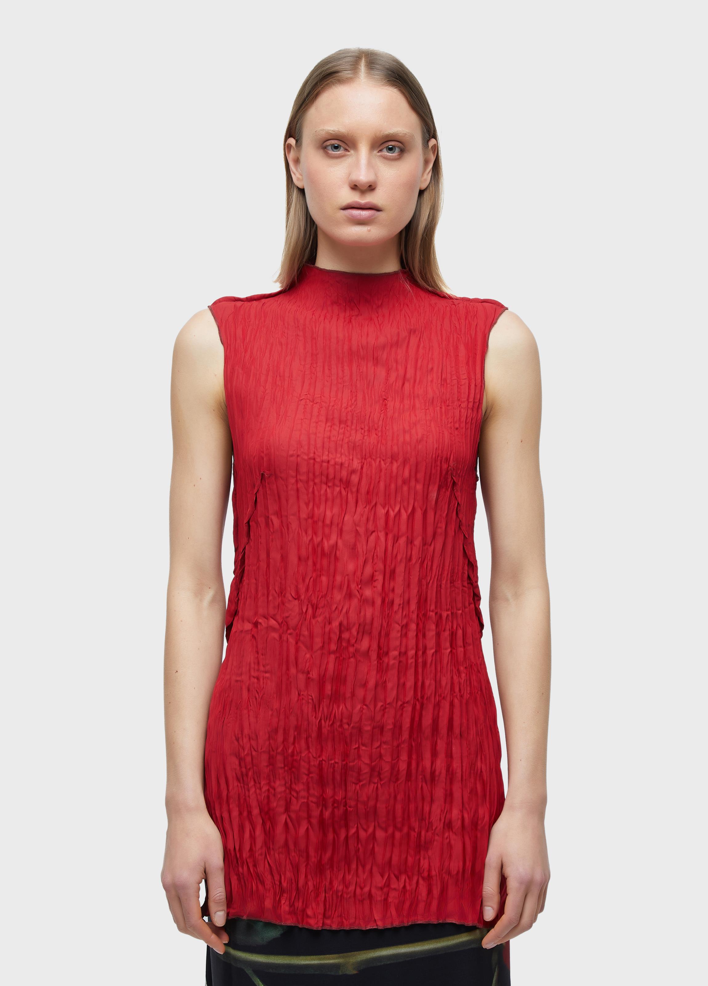 Top wrinkled satin  double face