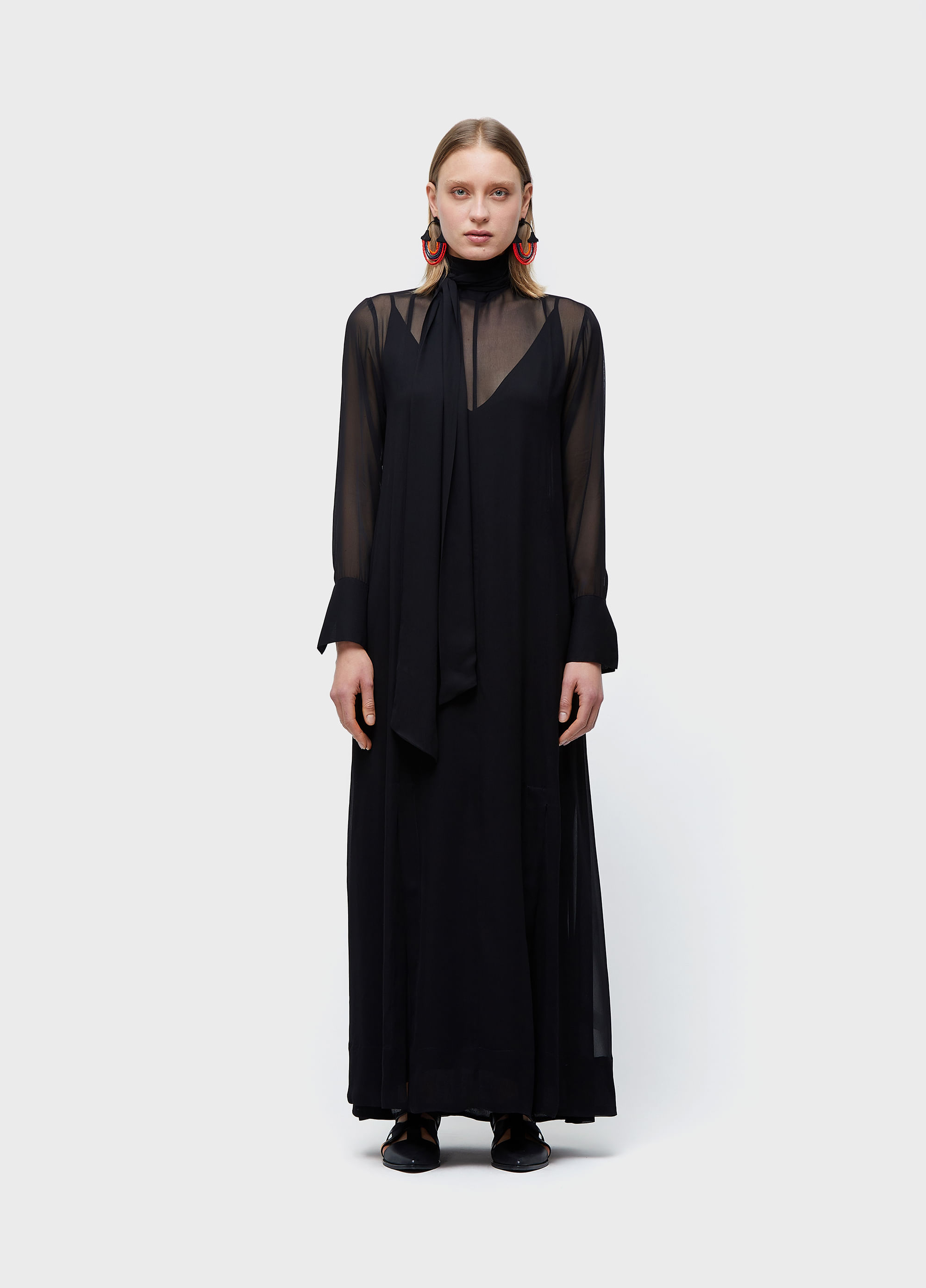 Vestido  longo gola