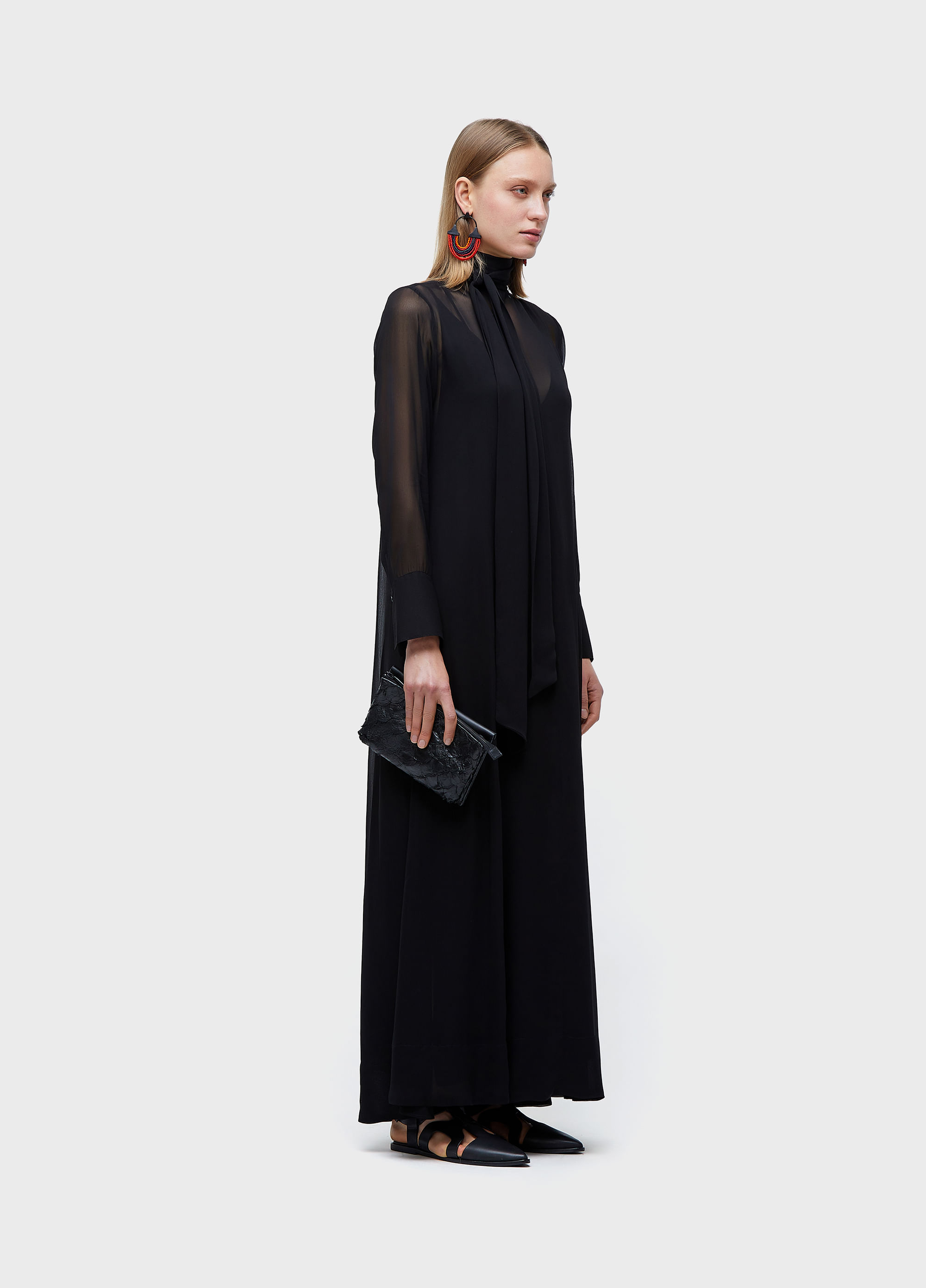 Vestido  longo gola