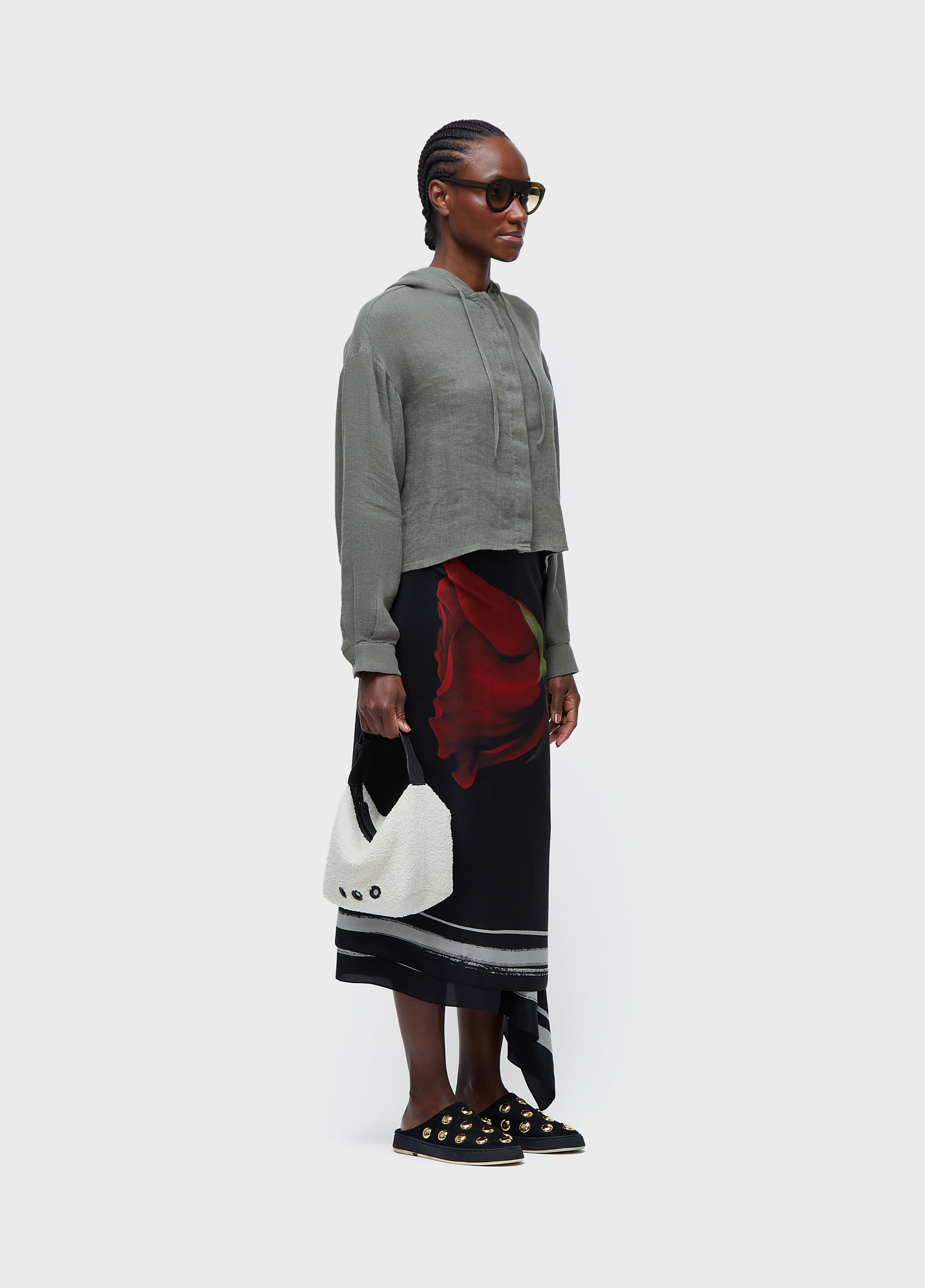Camisa capuz linho reciclado