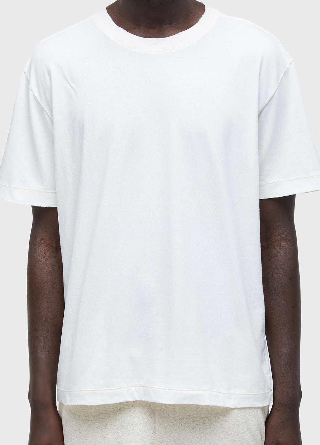T-shirt regular destroyed