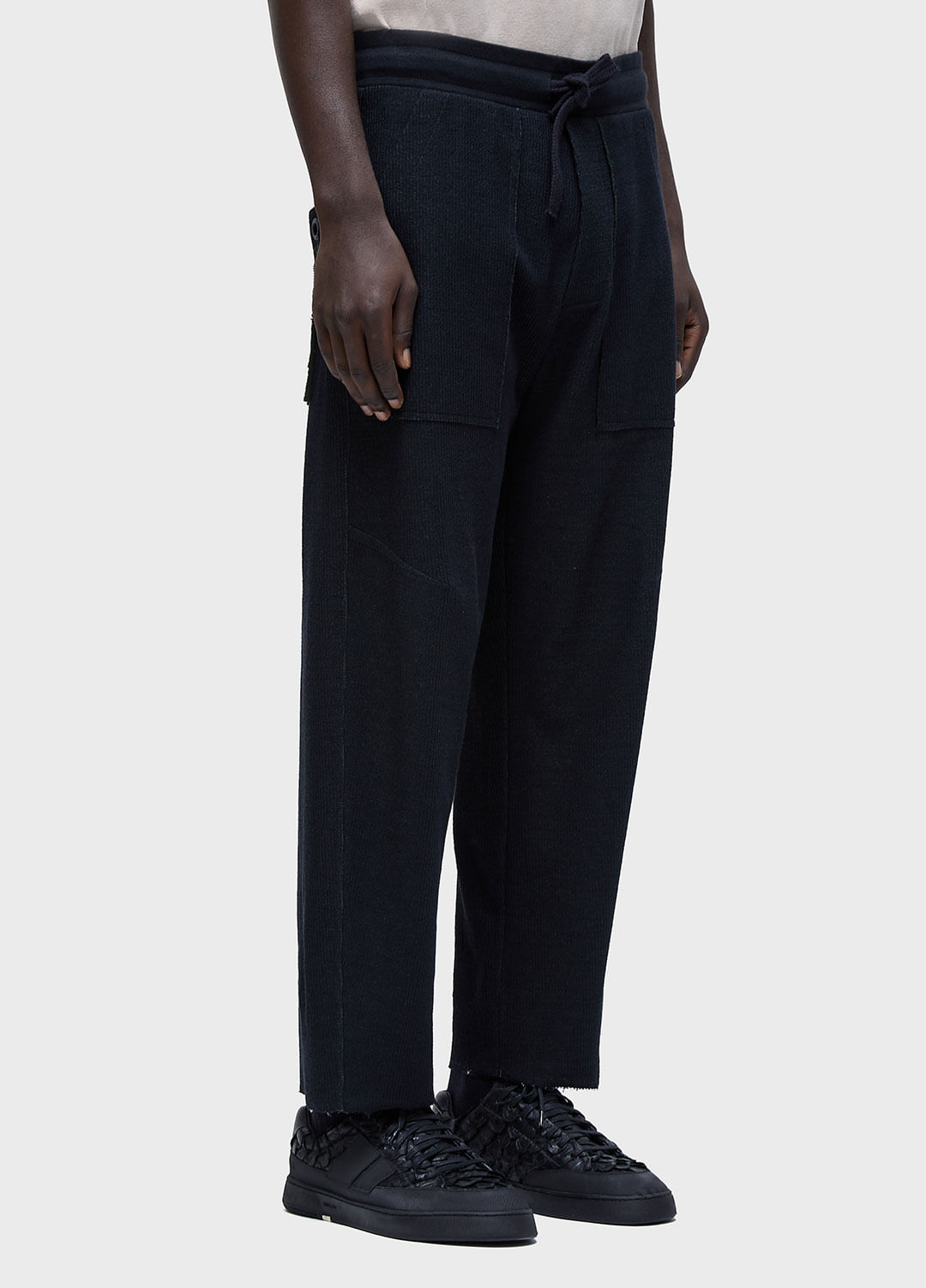 Calça double texture dart